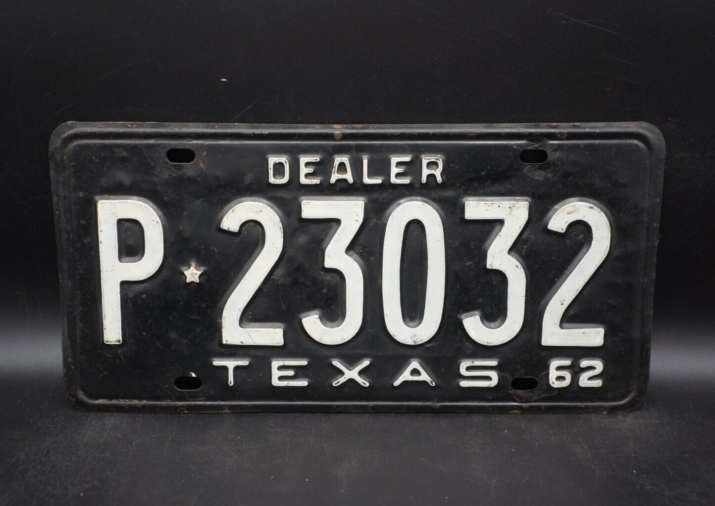 1962 Texas DEALER License Plate 1962 Texas DEALER License Plate