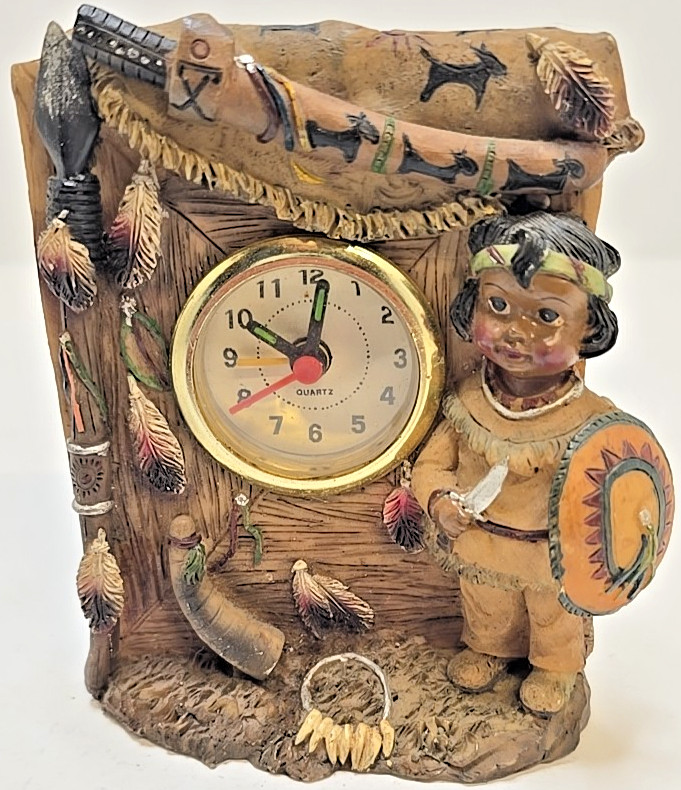 Native American Kid Clock Native American Kid Clock