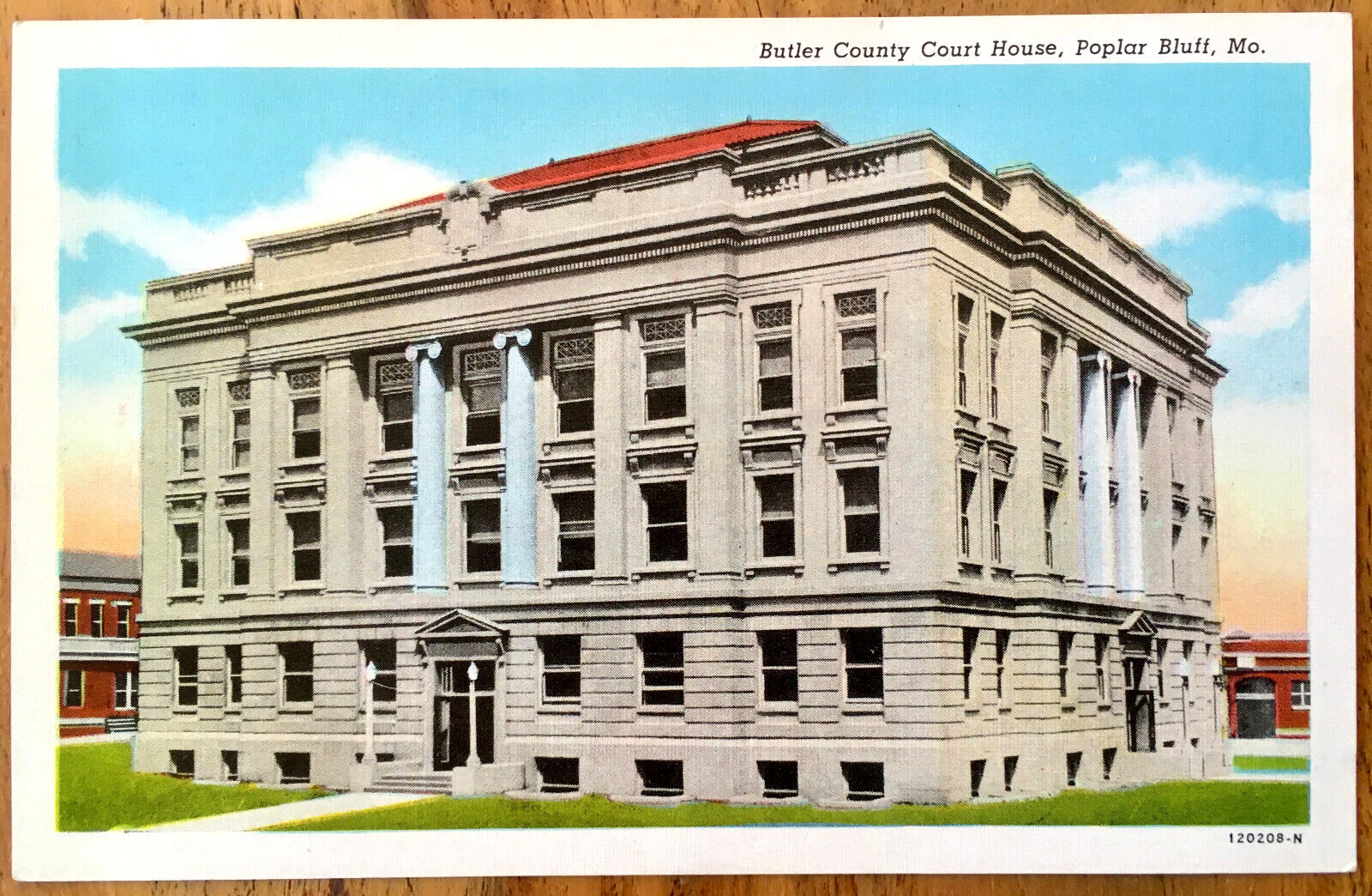 Poplar Bluff Missouri MO ~ BUTLER COUNTY COURT HOUSE ~ Vtg Pre-Linen Postcard Poplar Bluff Missouri MO ~ BUTLER COUNTY COURT HOUSE ~ Vtg Pre-Linen Postcard