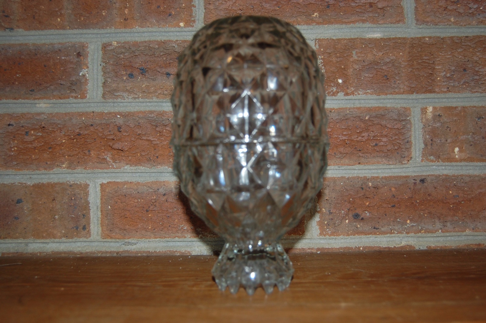 Vintage Crystal Covered Candy Dish Oval and Pedastal or Flat Bottom