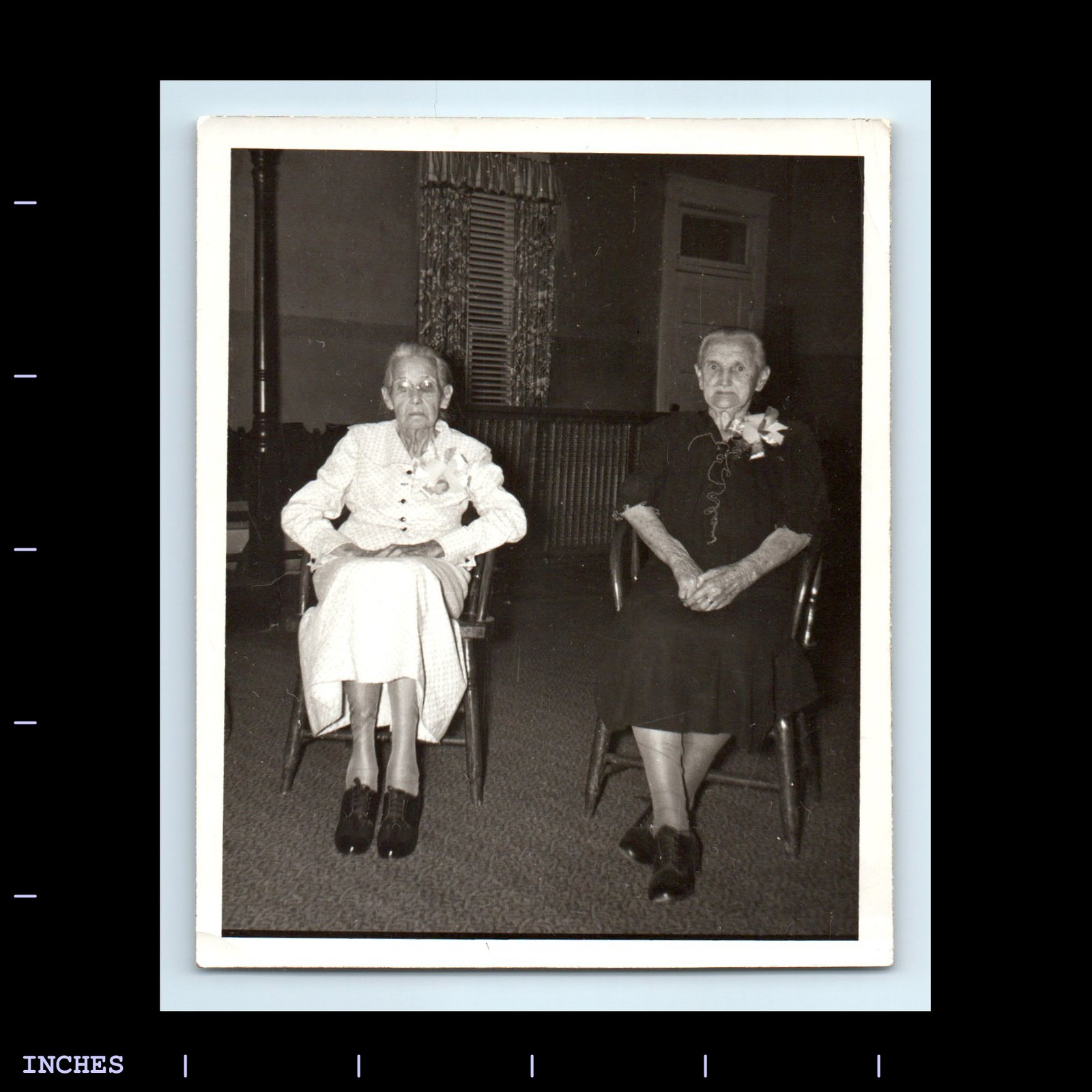 Old Vintage Photo OLDER WOMEN SITTING IN ROOM