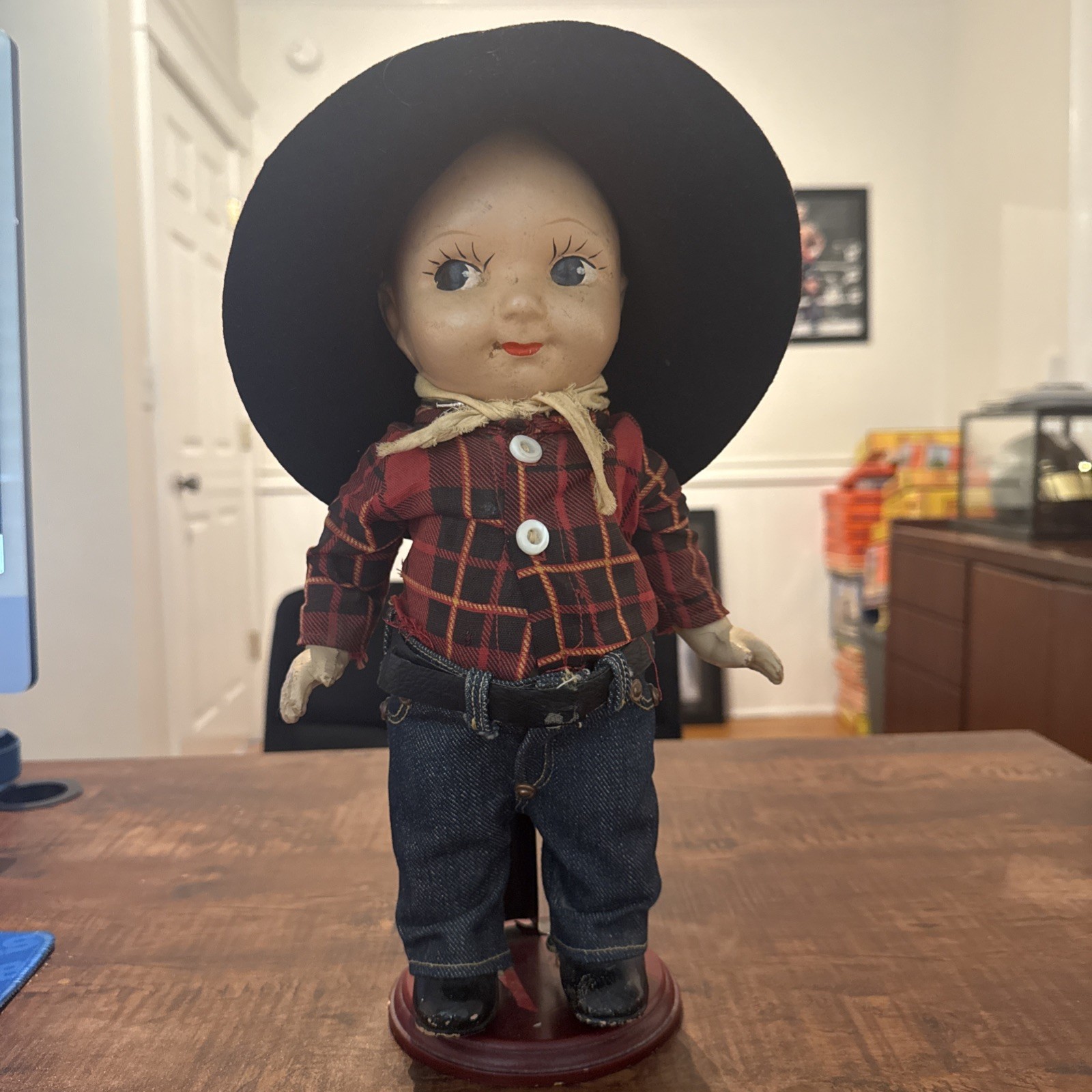 Vintage Buddy Lee Doll all original Lee Denim Jeans Union Advertising