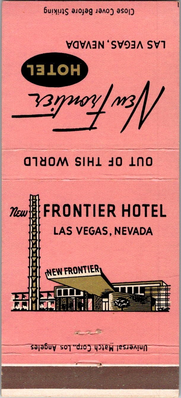 The Frontier Hotel Las Vegas NV Vintage Matchbook Cover 5MM28-6