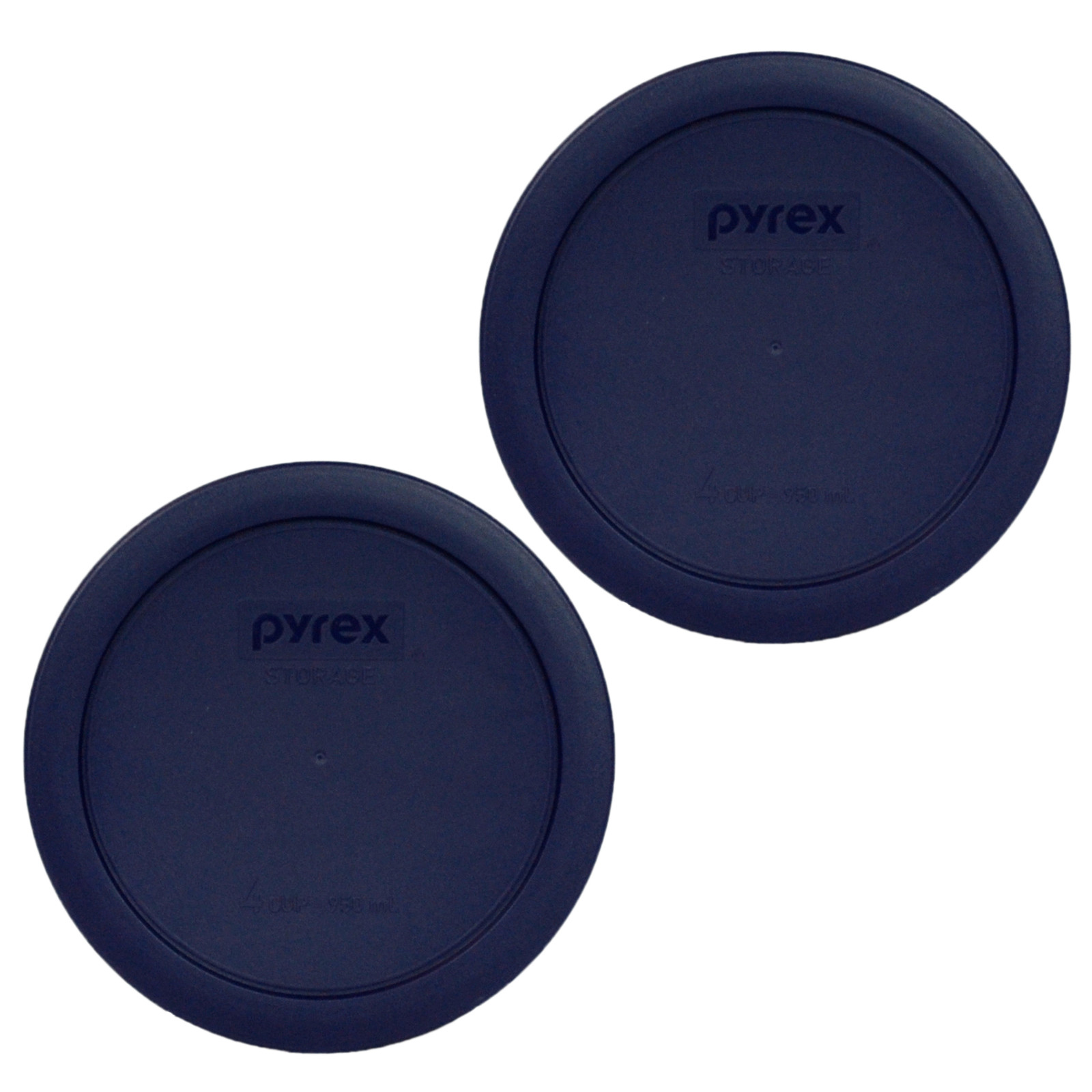 Pyrex 7201-PC Round 4 Cup Storage Lid Cover Blue 2 Pack for Glass Bowl Pyrex 7201-PC Round 4 Cup Storage Lid Cover Blue 2 Pack for Glass Bowl
