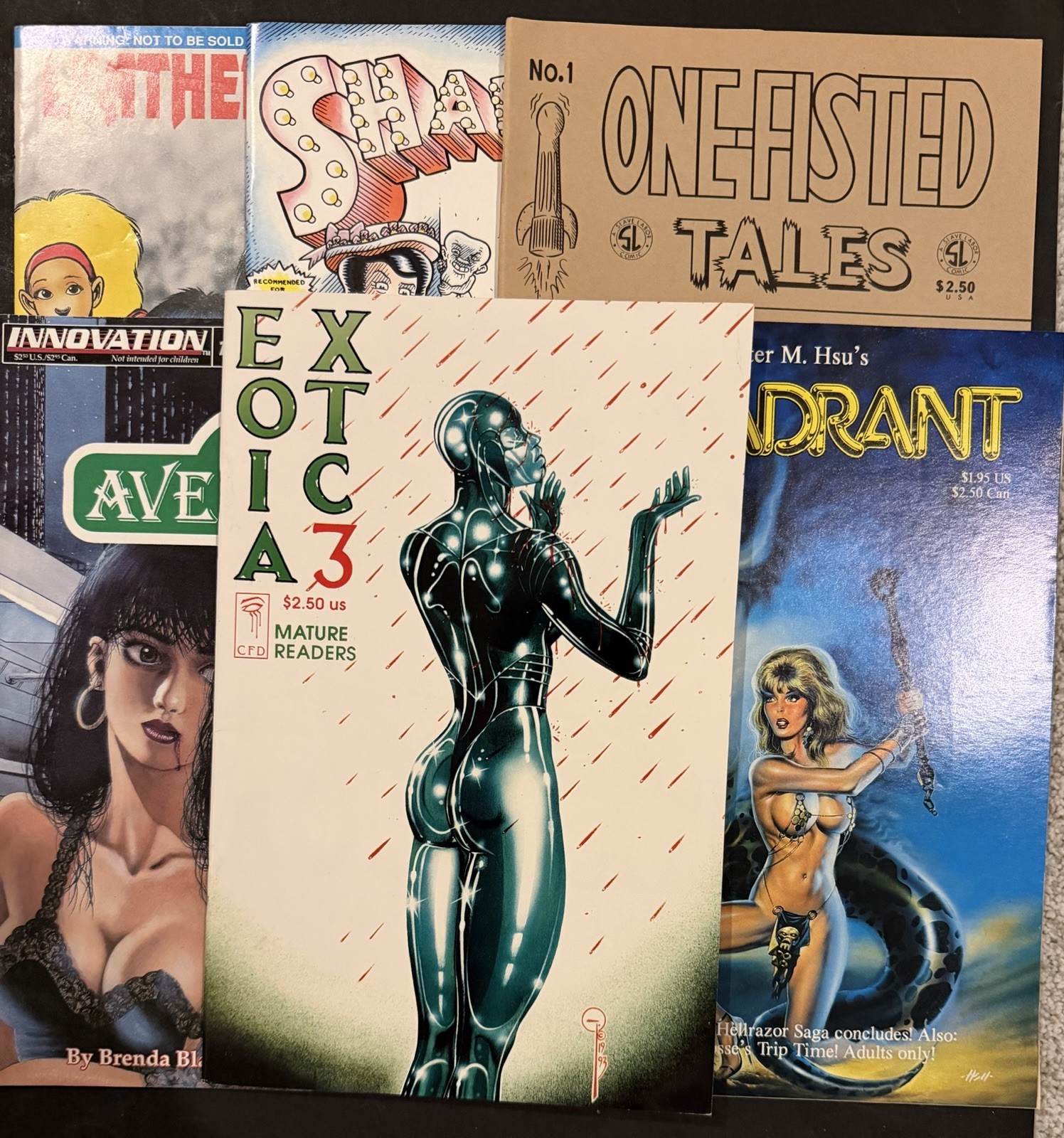 Mature Readers Adult 6 Comic Lot Bad Girl Underground Indie Exotic VG-FN