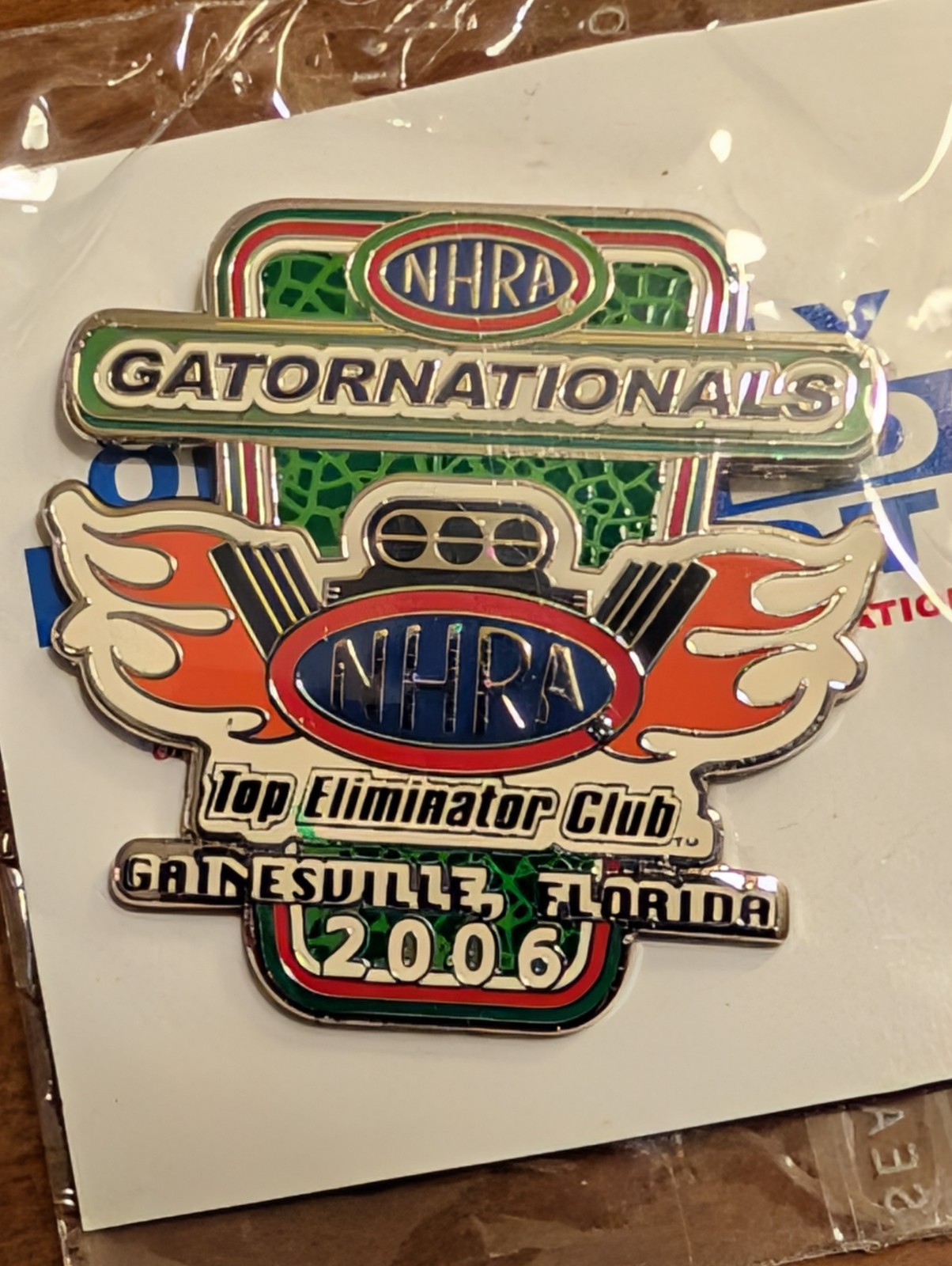 2006 NHRA Drag Racing Gatornationals Pin - New In Package