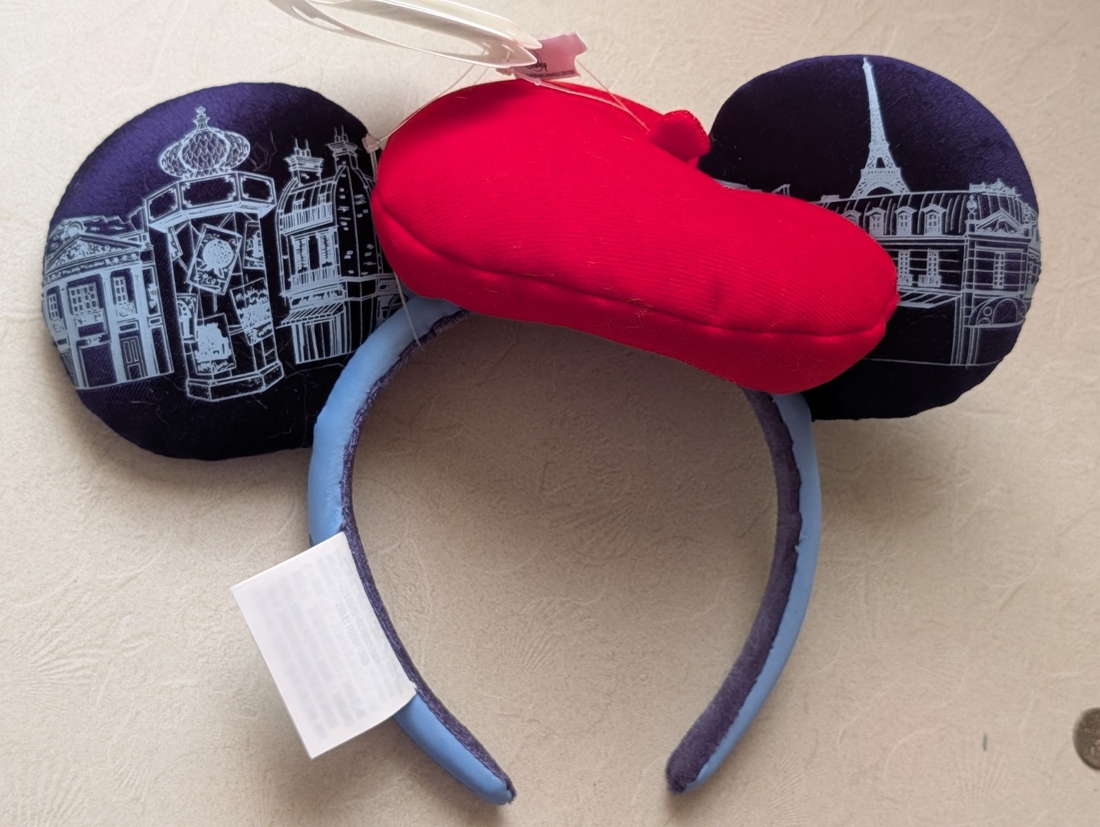 Disney Parks 2026 EPCOT France Pavilion Paris Beret Minnie Ears Headband New Disney Parks 2026 EPCOT France Pavilion Paris Beret Minnie Ears Headband New