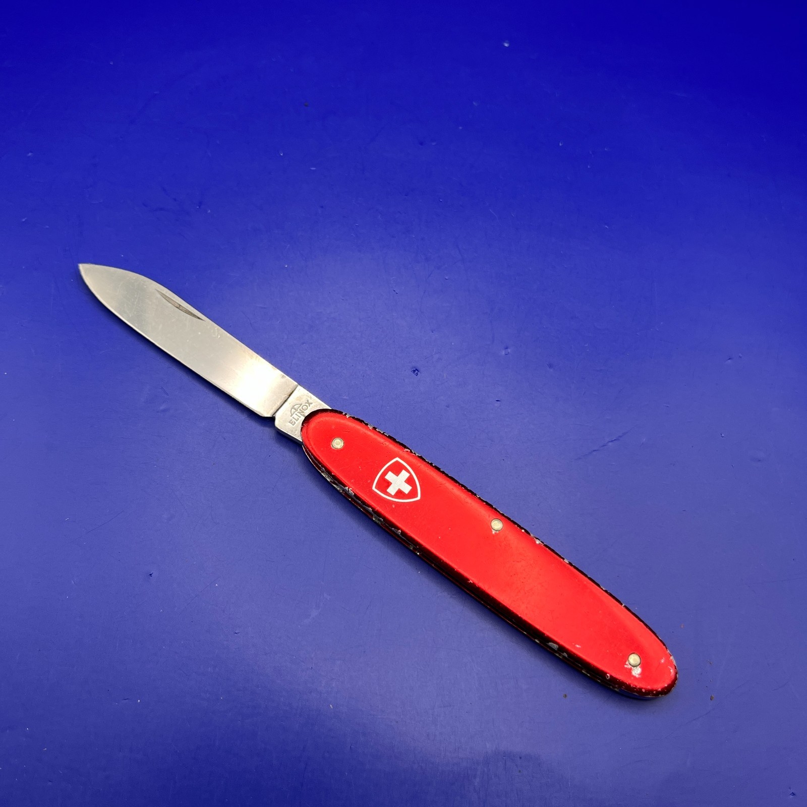 Vintage Victorinox Elinox Folding Pocket Knife, Excelsior Smooth Alox 85mm