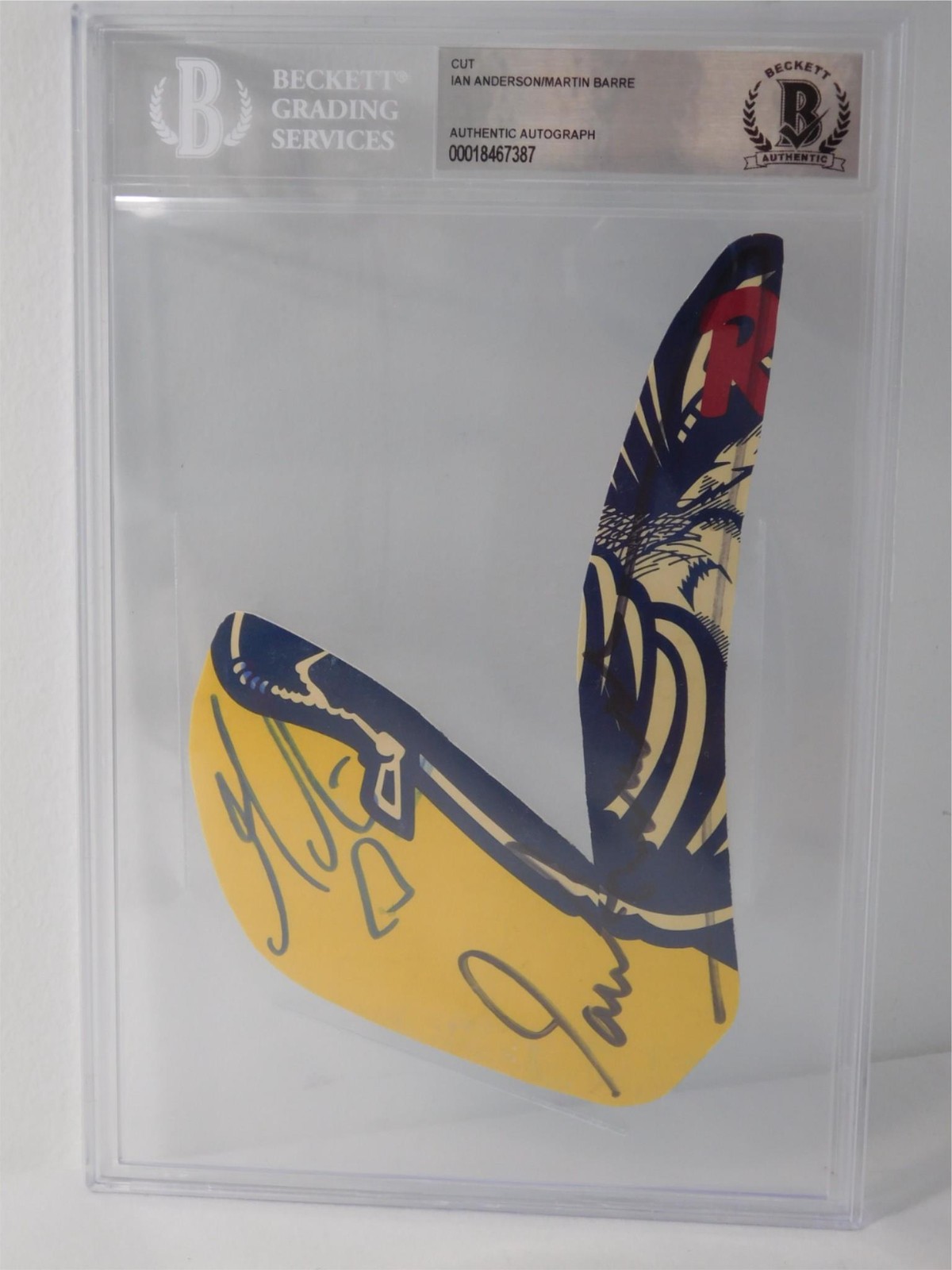 Ian Anderson & Martin Barre Signed Beckett Authentic Autograph Encapsulation