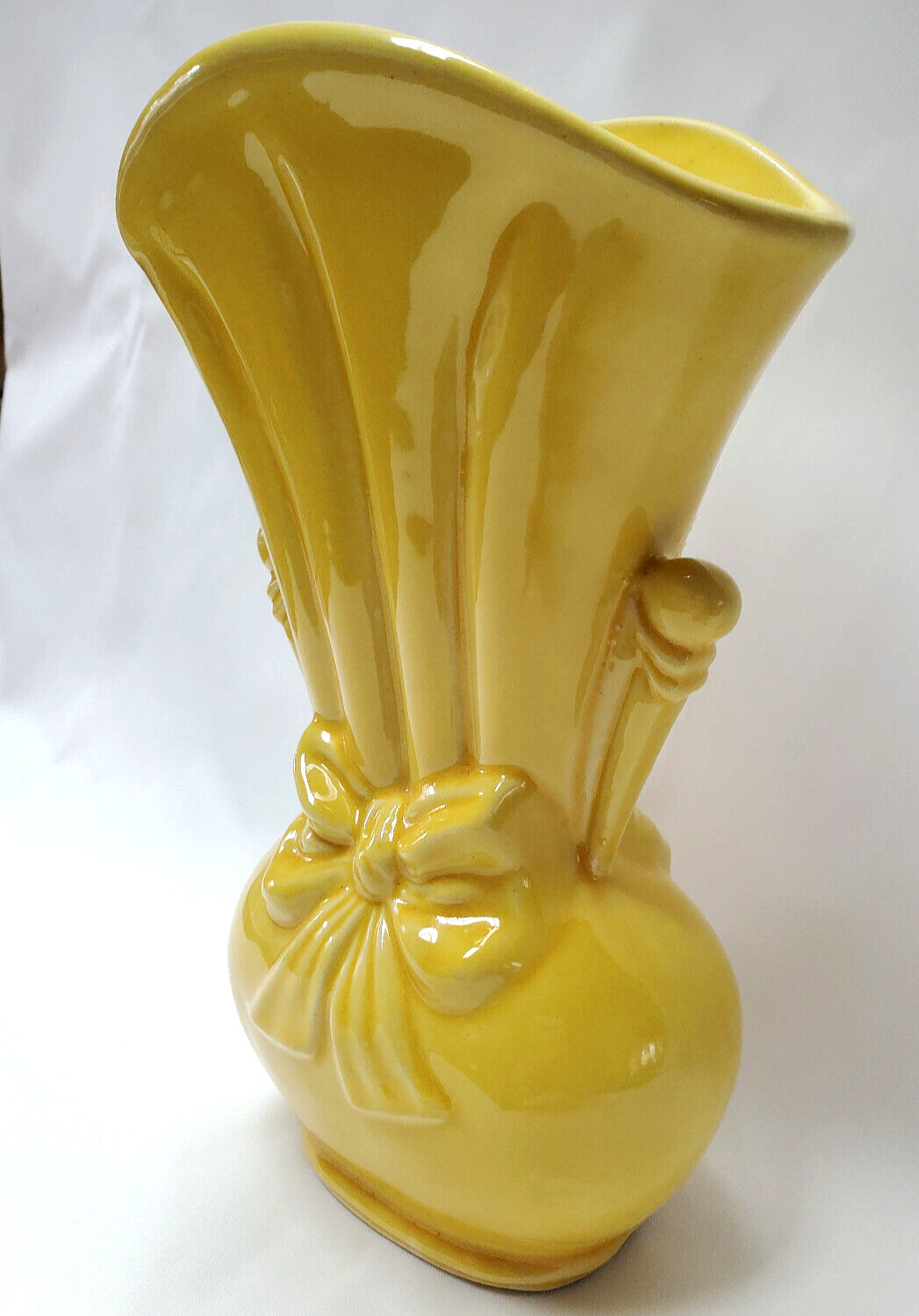 VTG Antique Abingdon 1940\'s Shawnee USA-819 Sunflower Yellow Art Pottery Vase