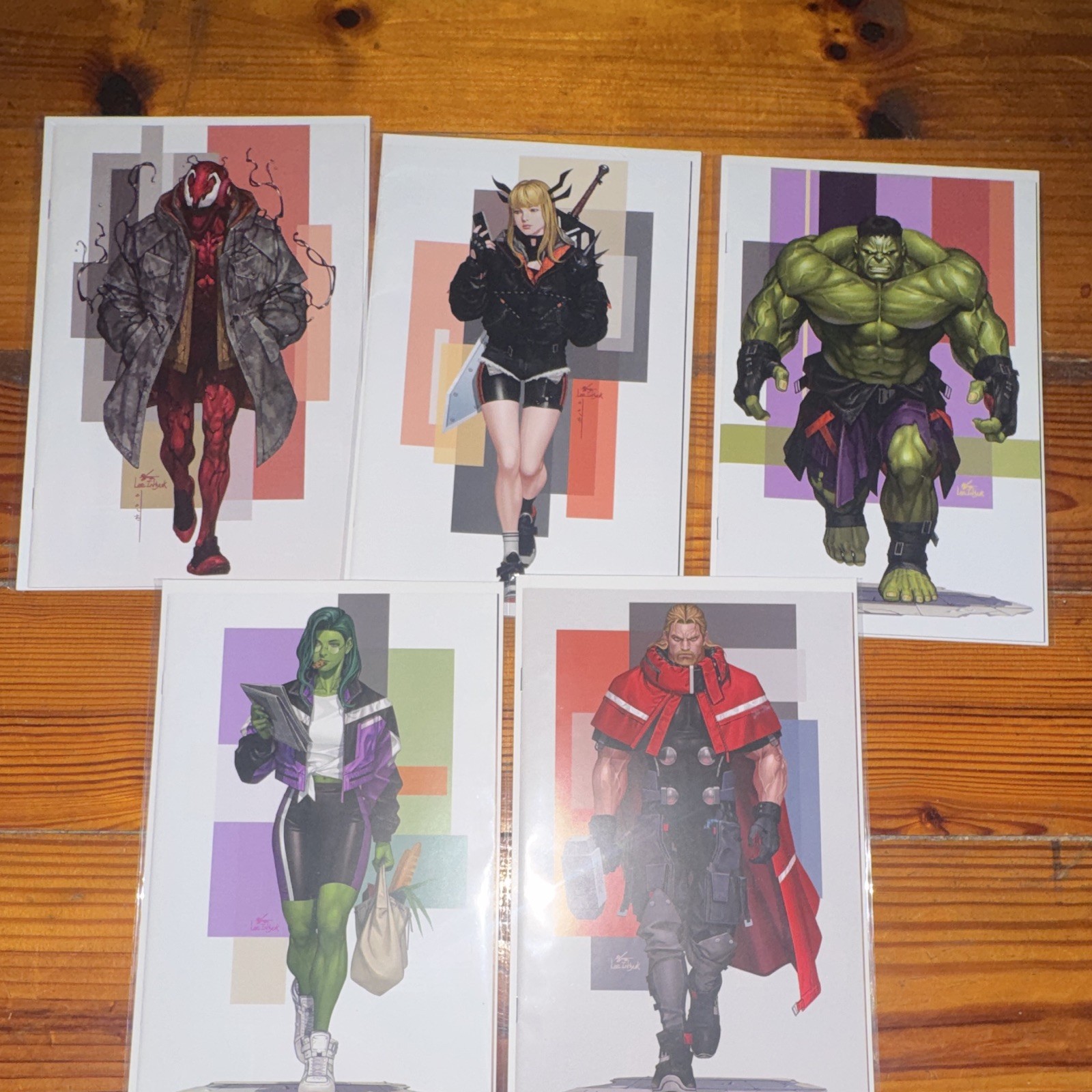 Inhyuk lee  Marvel street verse comic Set of 5  all 1:50 ratio virgin variants