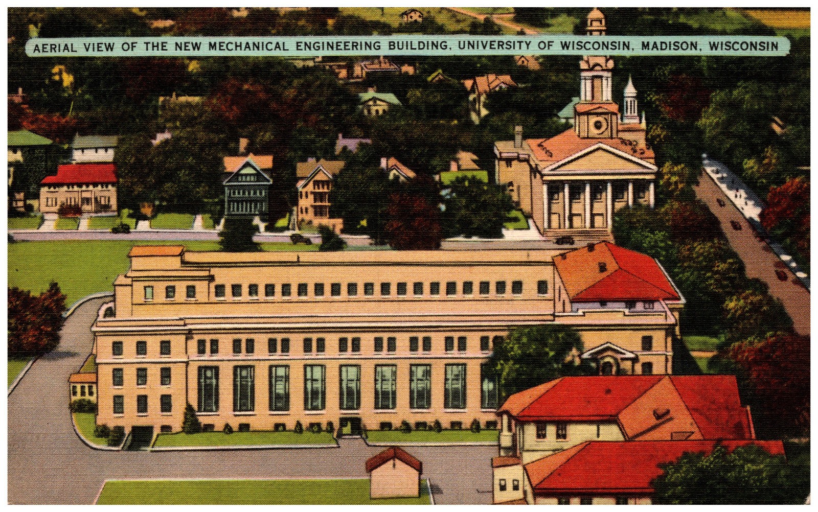 Madison, WI 1941/BEV Mechanical Engineering Bldg./Uni. Of Wisconsin/Church -A105