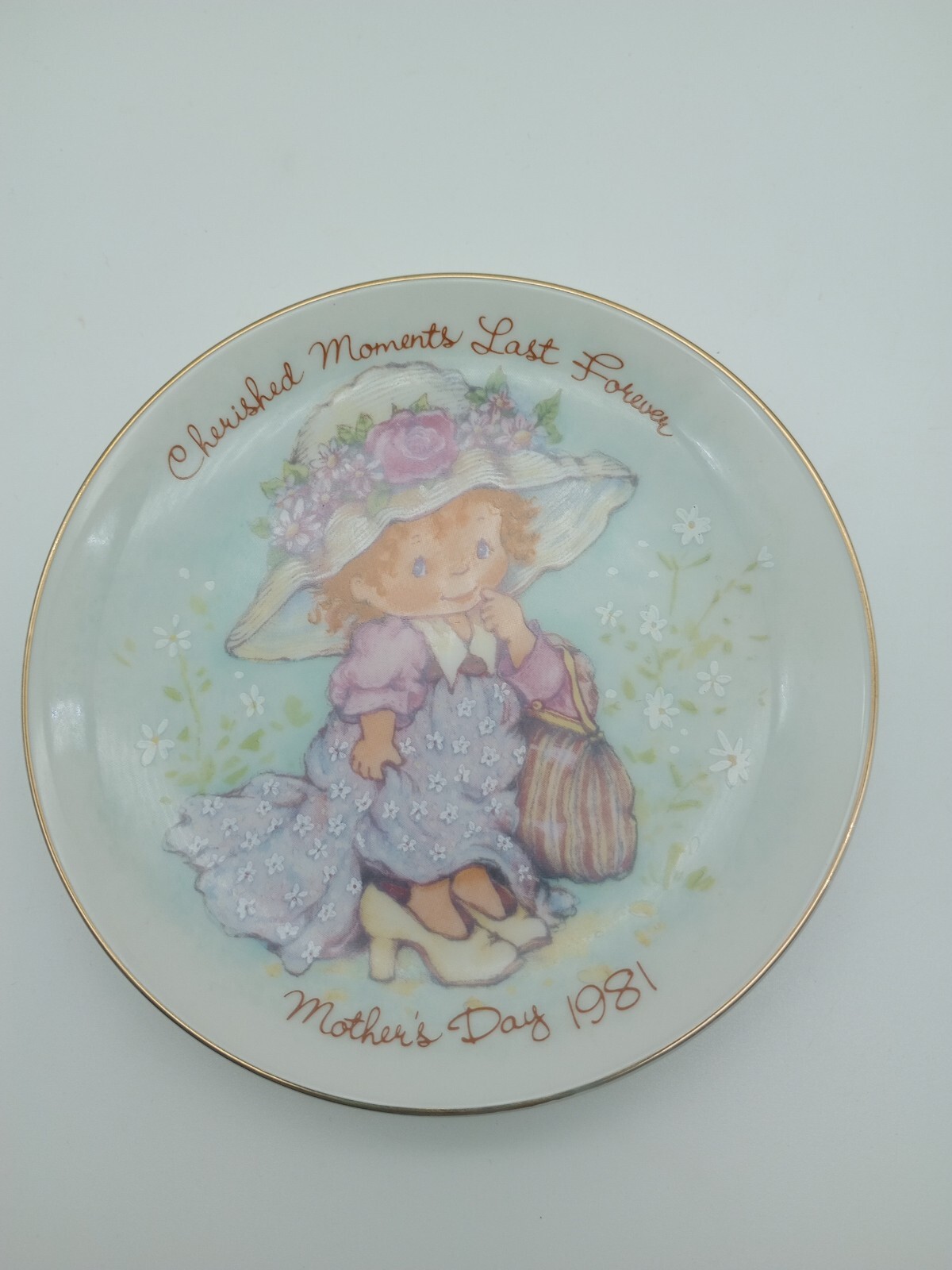 Mothers Day Plate Cherished Moments Last Forever Collectible 1981 Avon Lc019
