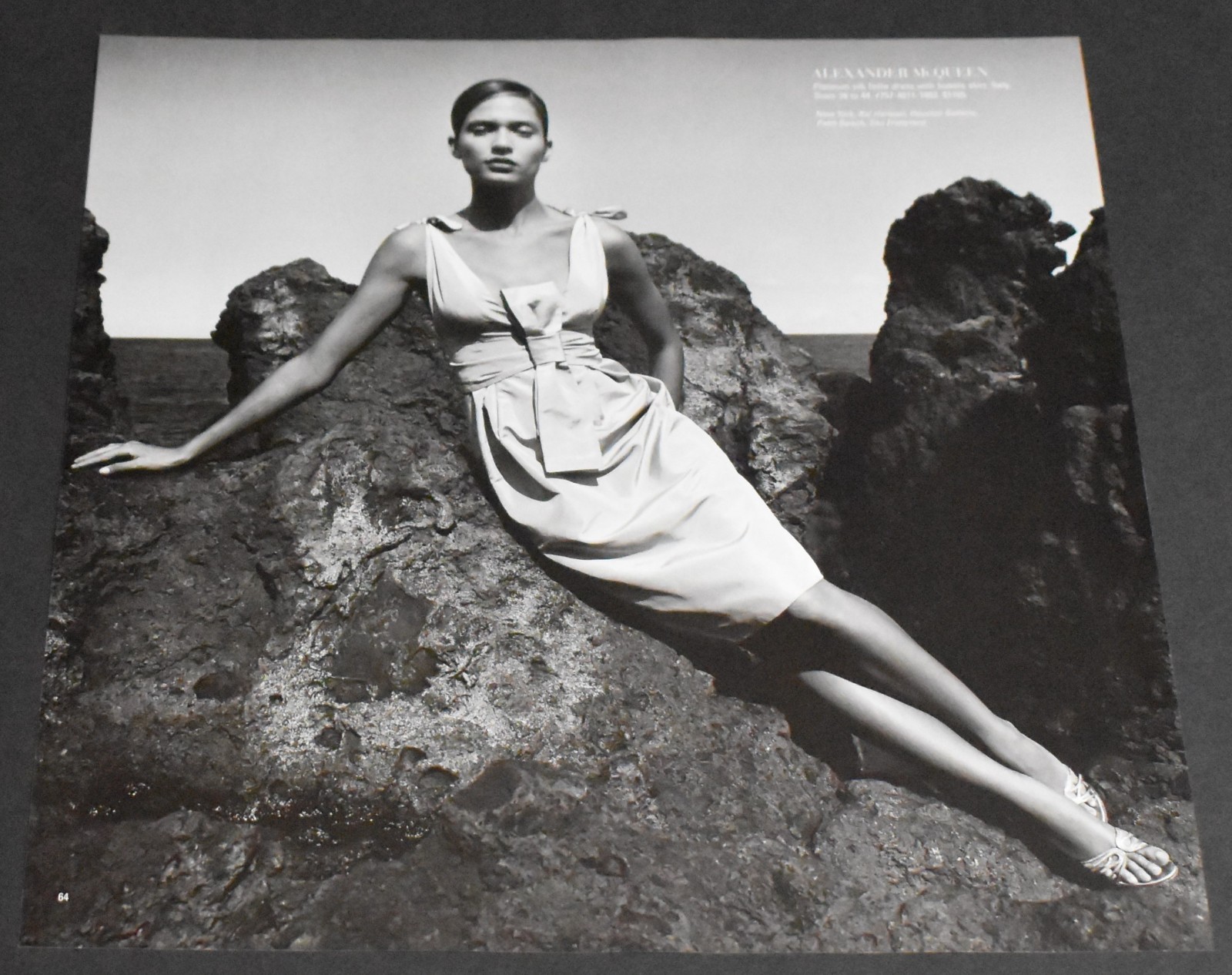 2006 Print Ad Sexy Fashion Legs Lady Heels Blonde Gorgeous A McQueen Dress Art H