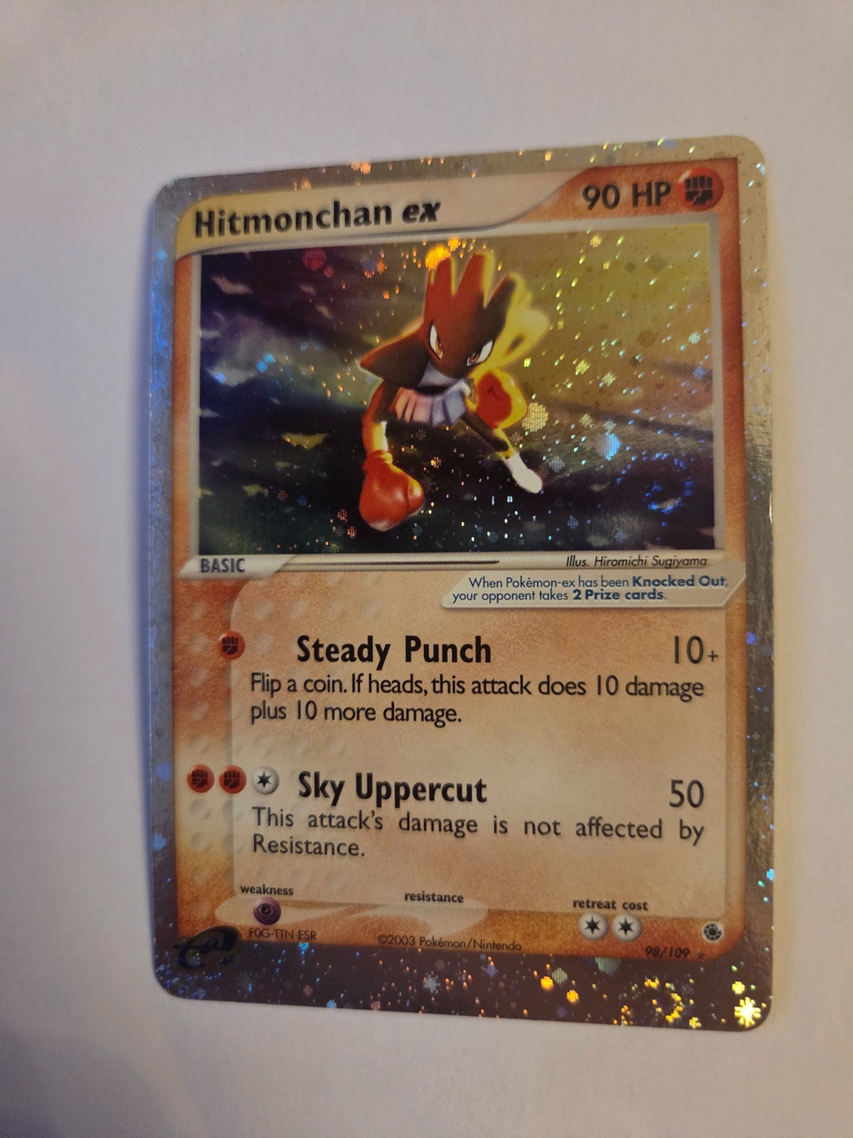 Pokémon TCG Hitmonchan ex 98/109 Electabuzz ex 97 bundle