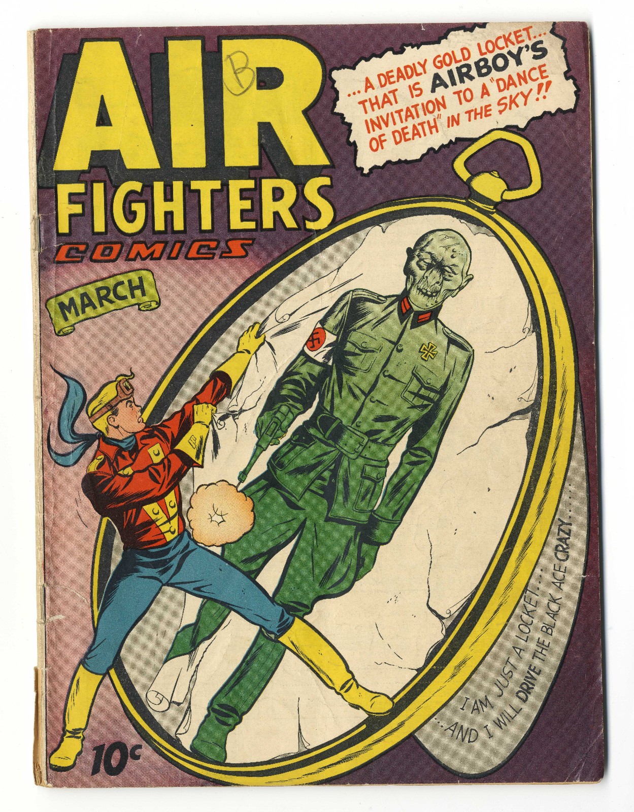 Air Fighters Comics V2 #6 Hillman 1944 GGA Airboy Skywolf Black Angel Nazi Cover