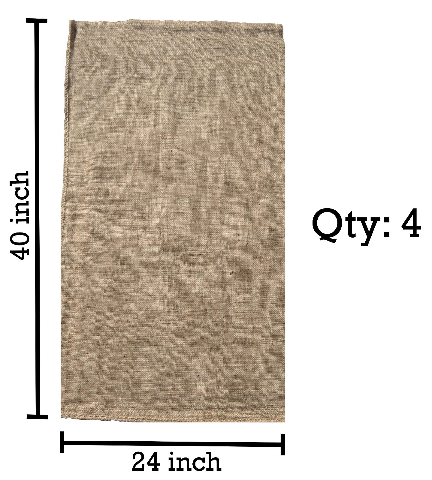 4 24x40 Burlap Bags, Burlap Sacks, Potato Sack Race Bags, Sandbags, Gunny Sack