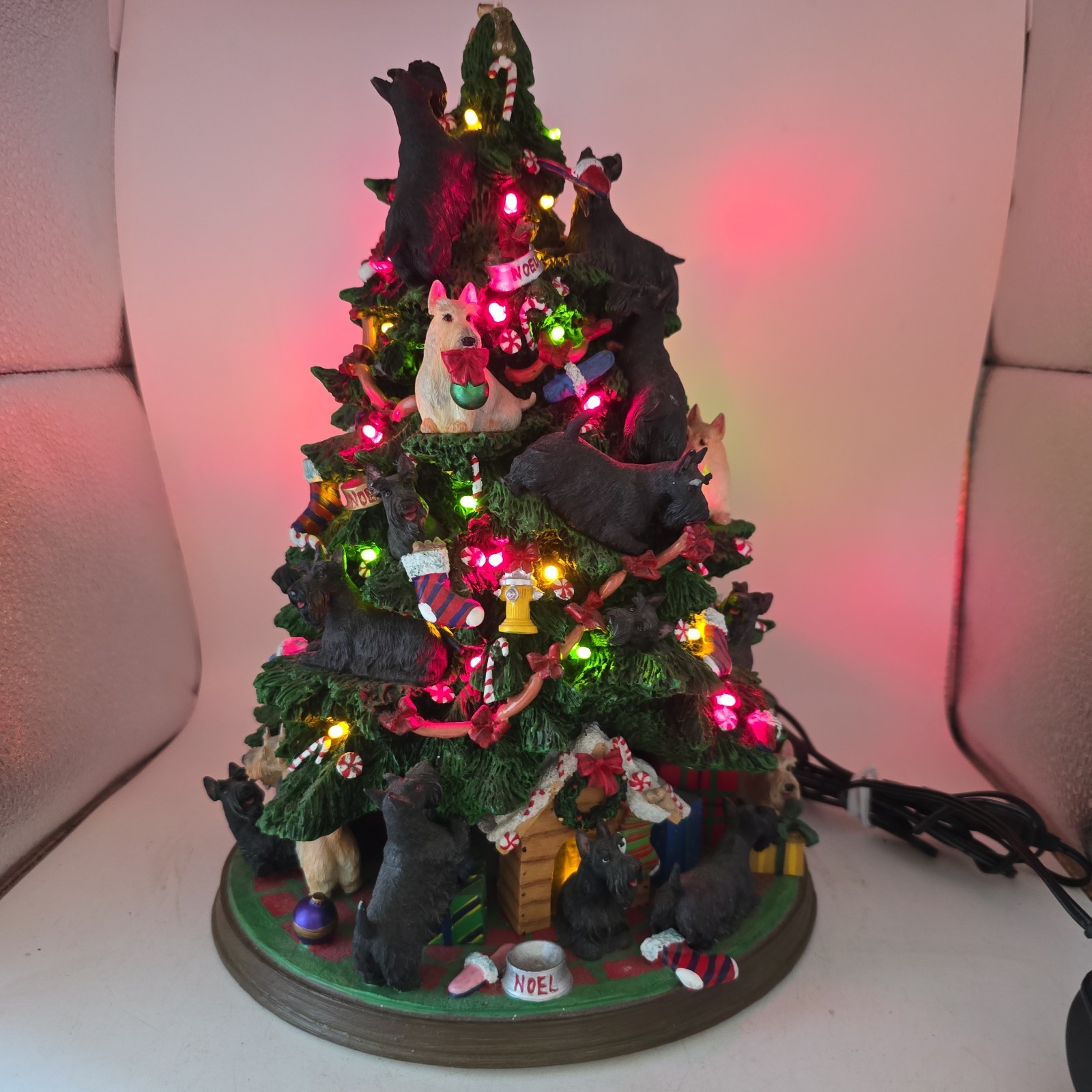 VTG Danbury Mint Christmas Tree Scottish Terrier Dog Scottie Works No Star VTG Danbury Mint Christmas Tree Scottish Terrier Dog Scottie Works No Star