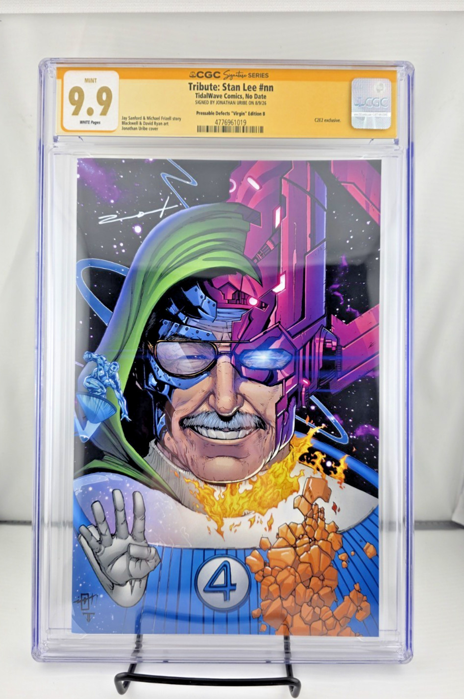 Tribute: Stan Lee Mr. Marvel C2E2 Exclusive CGC 9.9 Signed Uribe LTD200 not 9.8