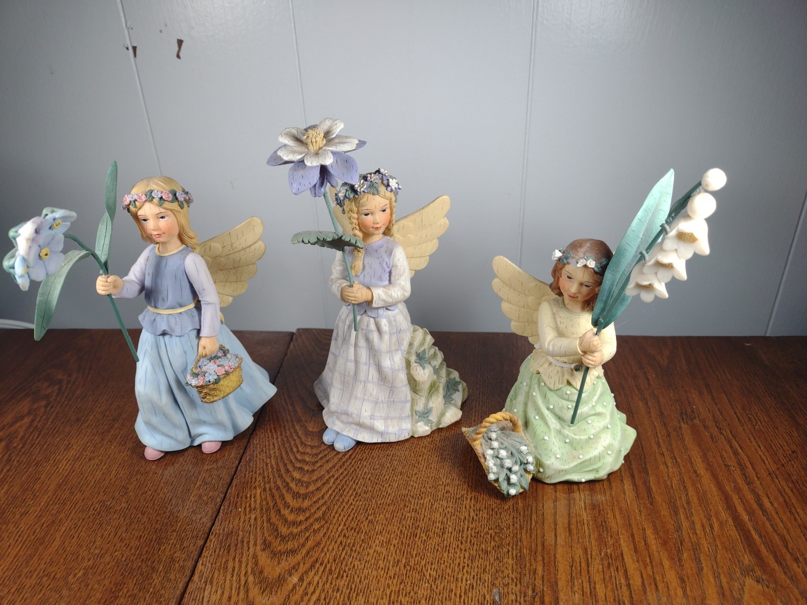 Demdaco Wild Flower Angels Figurines Lot May Lilies Of The Valley  Forget Me 