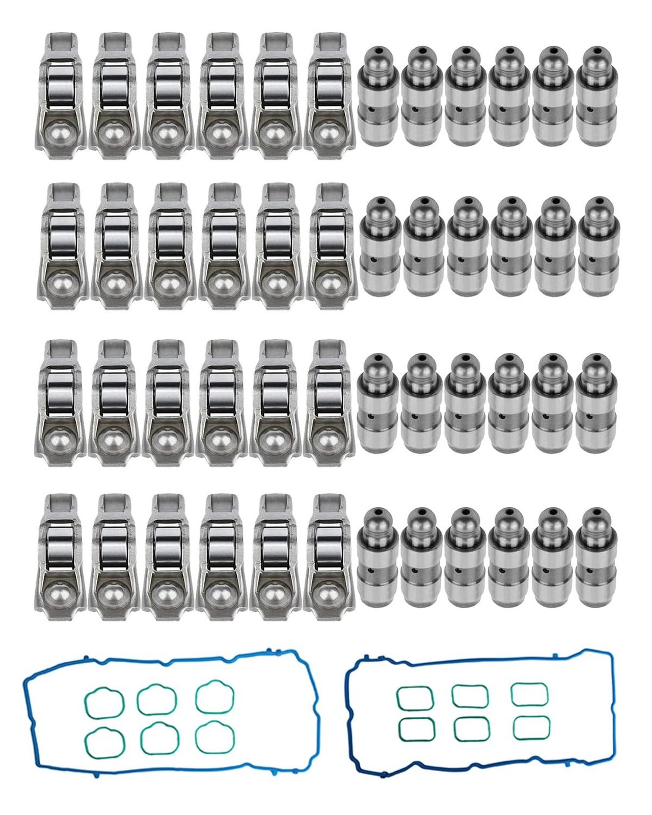 24Pcs Rocker Arms Lifters Valve Gaskets Kit For 2011-2021 3.6L Chrysler Dodge...