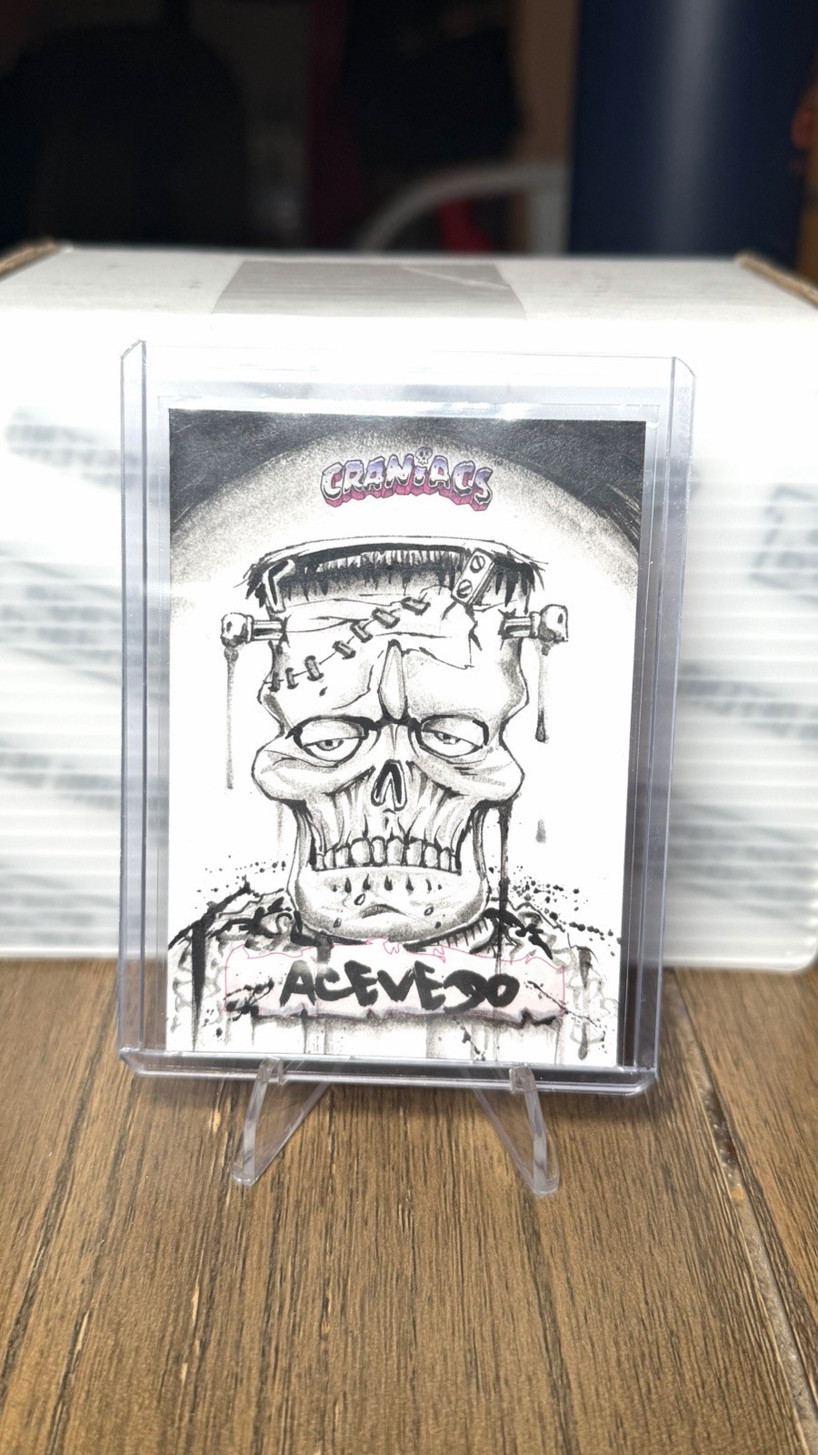 Craniacs Series 2 Sketch Card 1/1 By Artist Acevedo