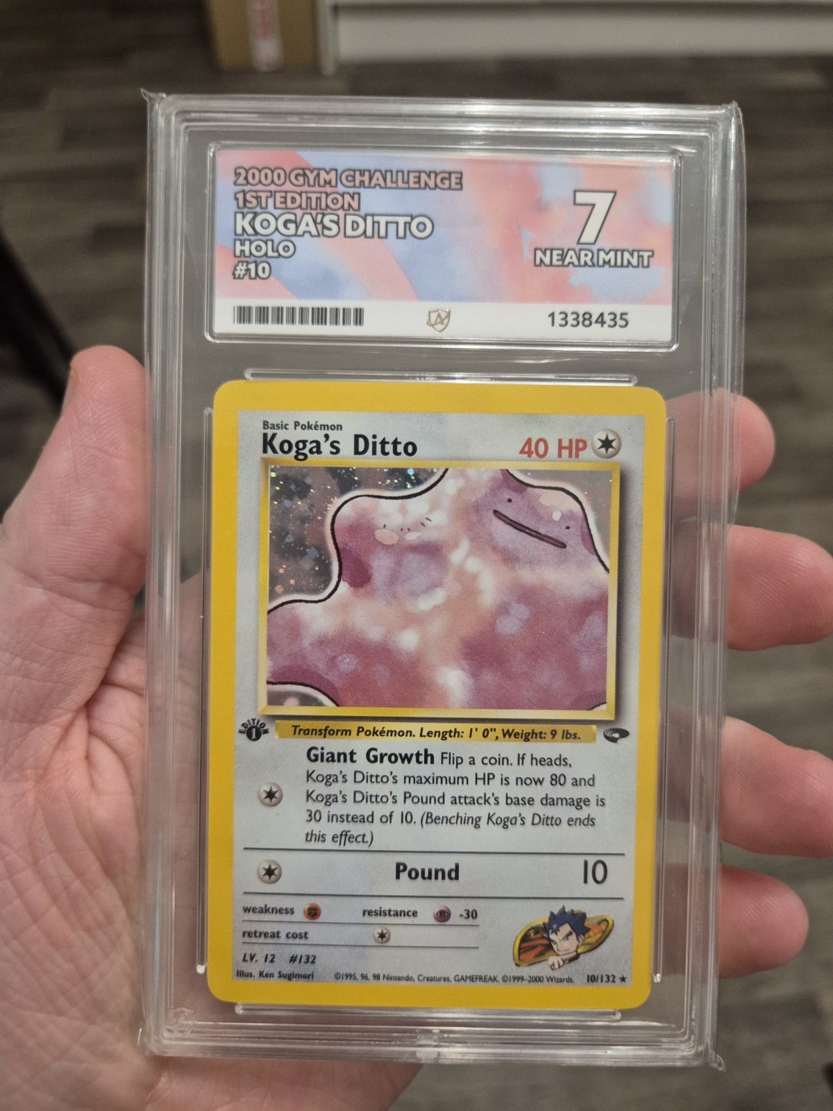 Pokémon TCG Koga’s Ditto 10/132 Gym Challenge 1st Ed Holo 2000 ACE 7