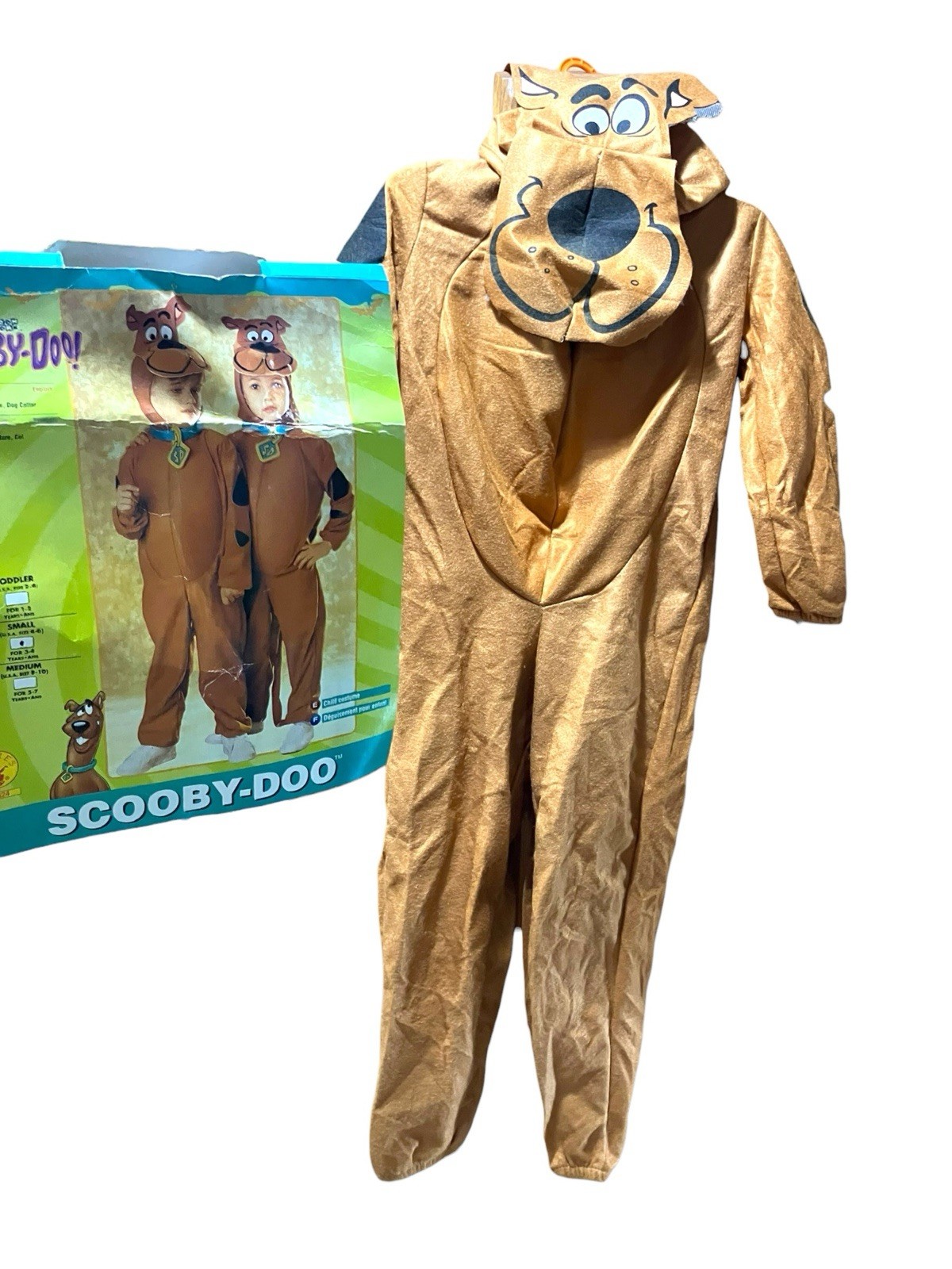 Vintage 2001 SCOOBY-DOO Kids Costume Cartoon Network (Size 4-6) Great Dane