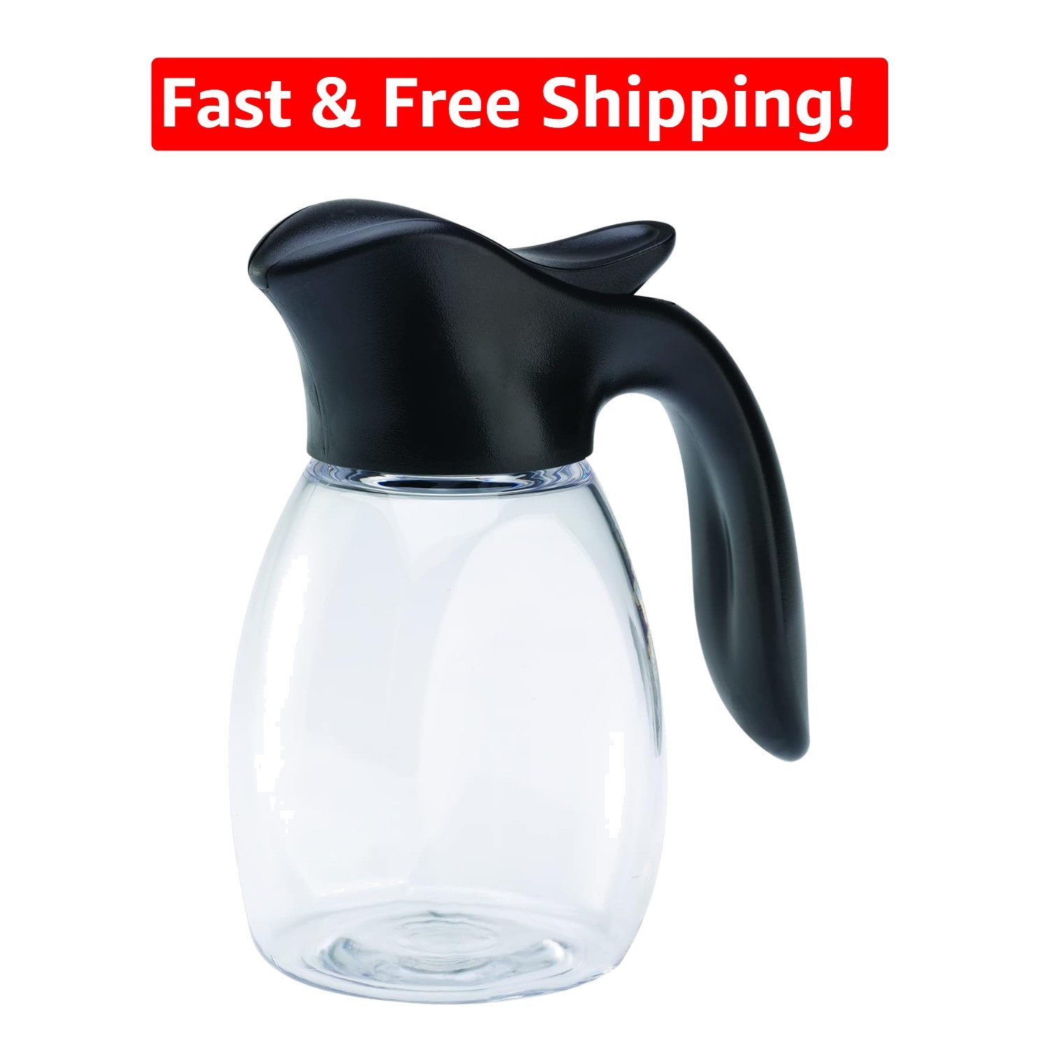 Dishwasher Safe Syrup Dispenser, 10 Oz Capacity, BPA-Free, USA Made