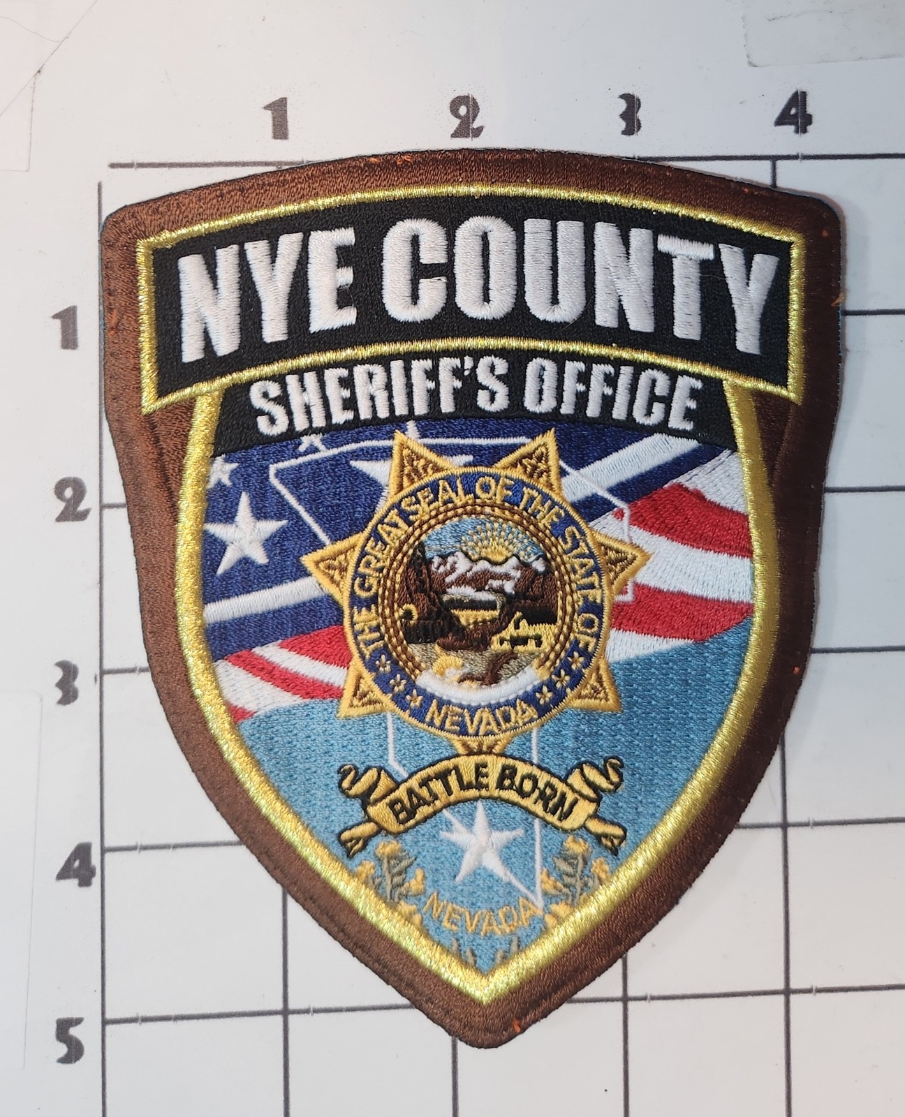 Nye County NV Sheriff\'s Patch Office Sew On Shoulder Nevada NOS Vintage