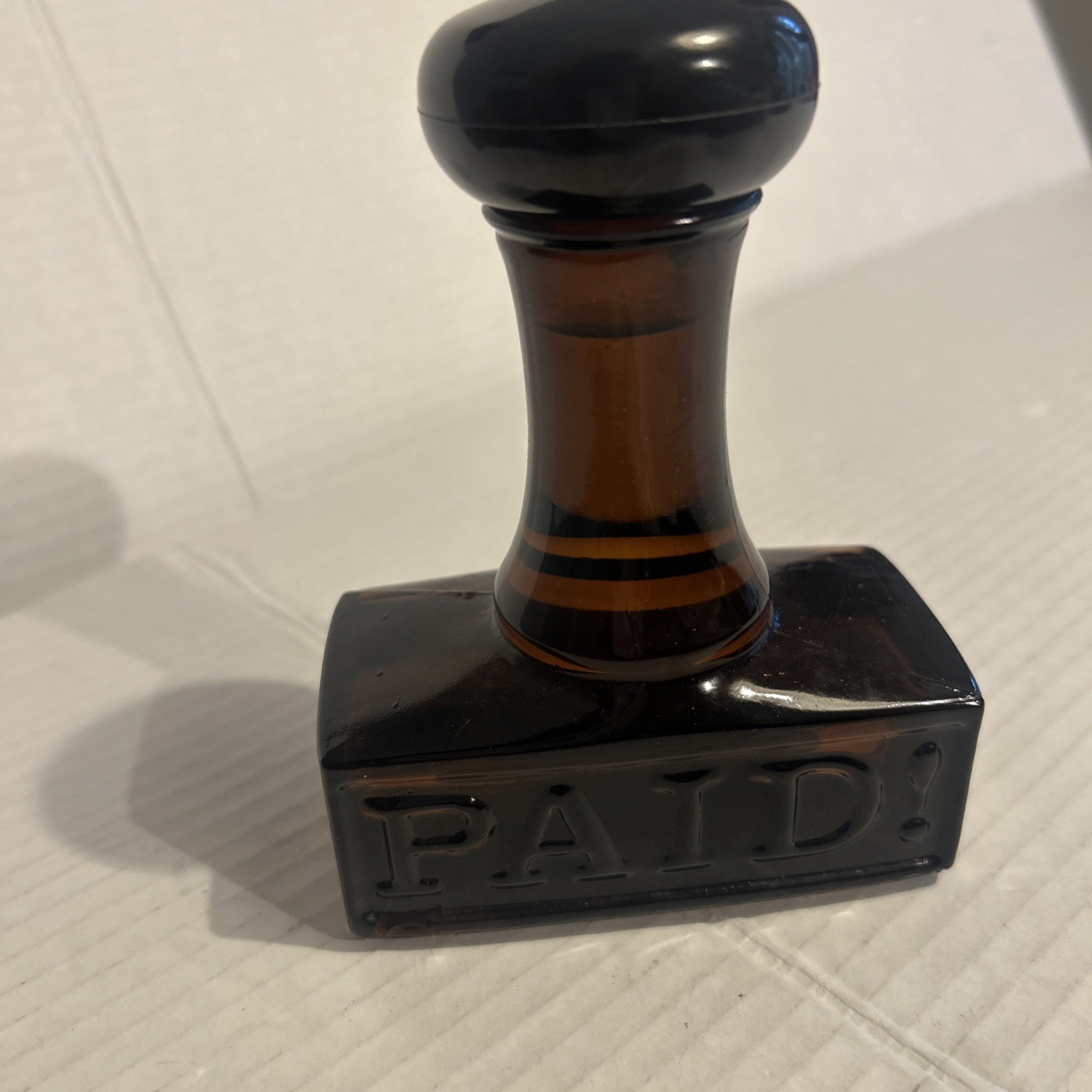 1970s Vintage Avon Stylish Paid Stamp Glass Perfume Cologne Decanter Bottle