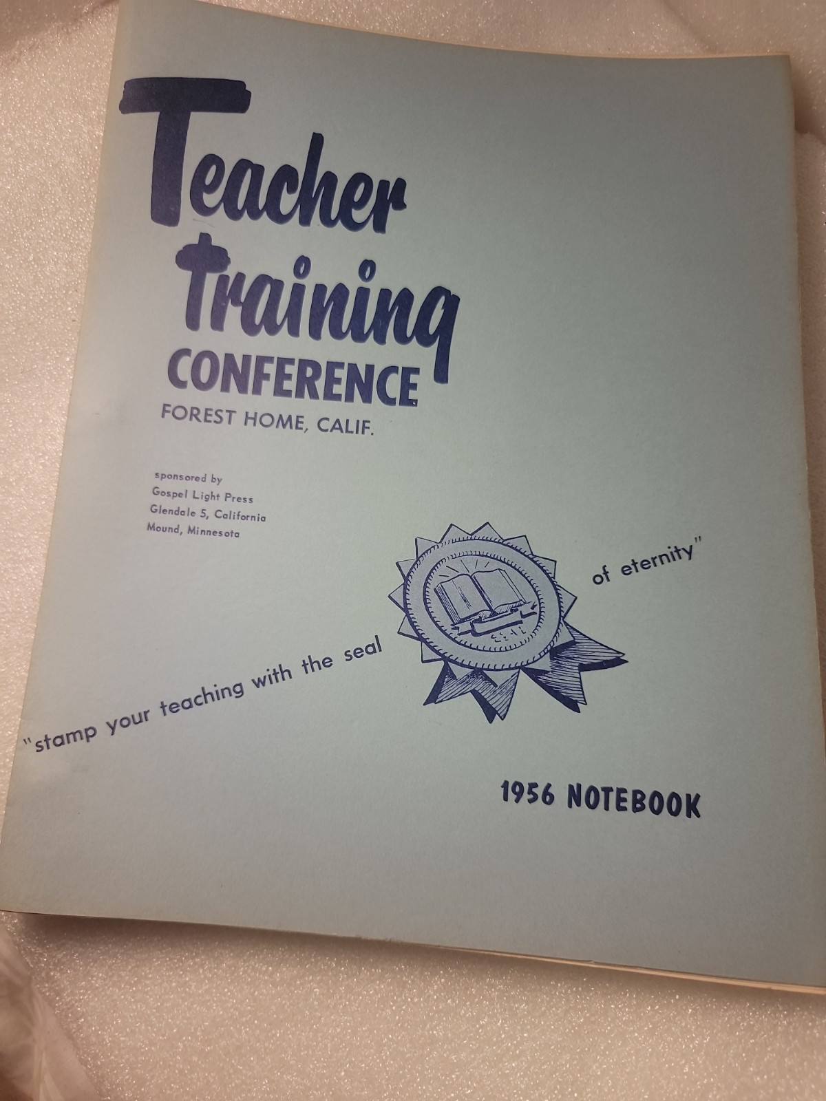 RARE FIND 1956 Forest Home Teacher Training Conference 