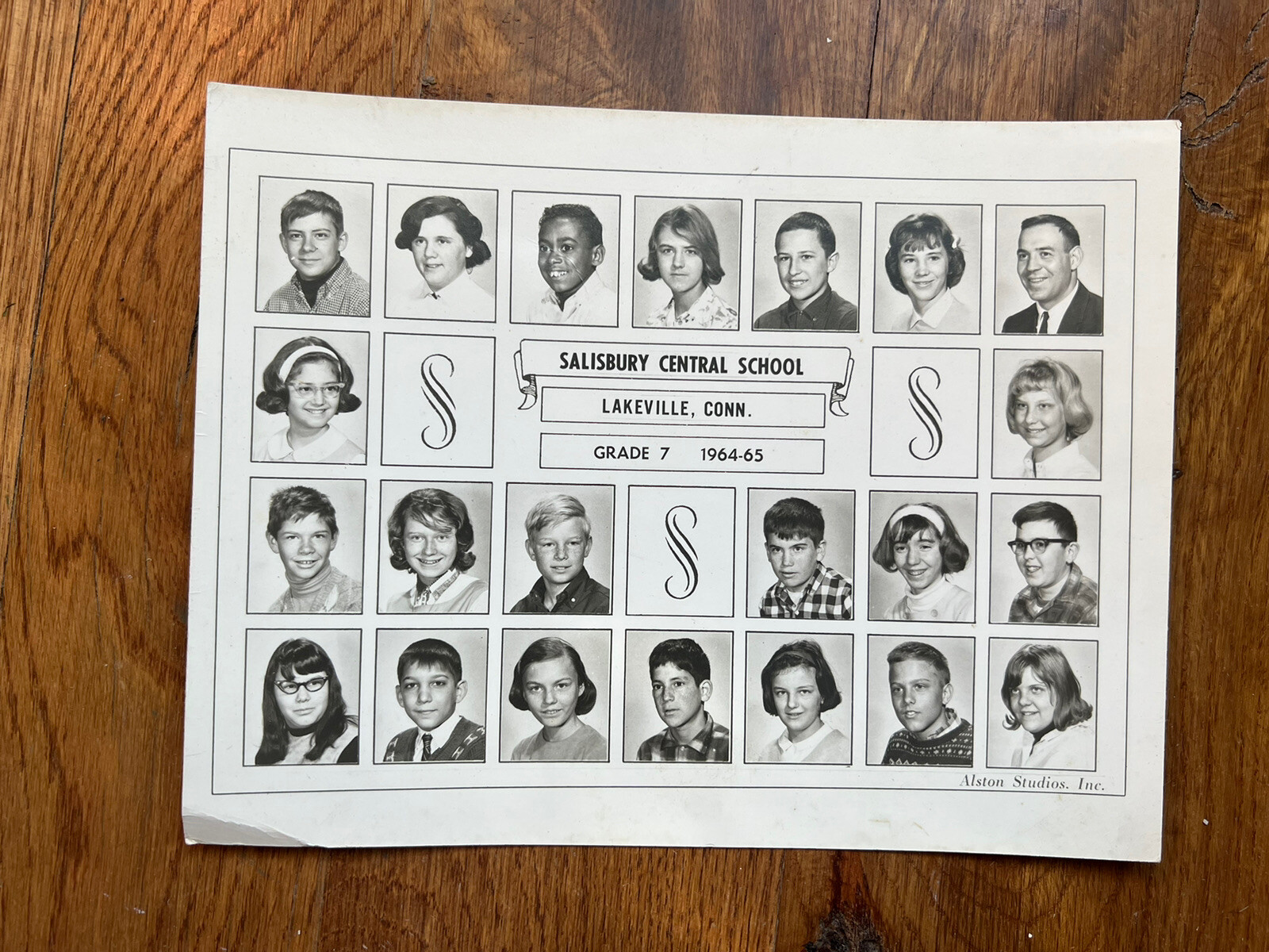 🎂⭐️Salisbury Central School Class Photo 1964-65 Lakeville, Ct
