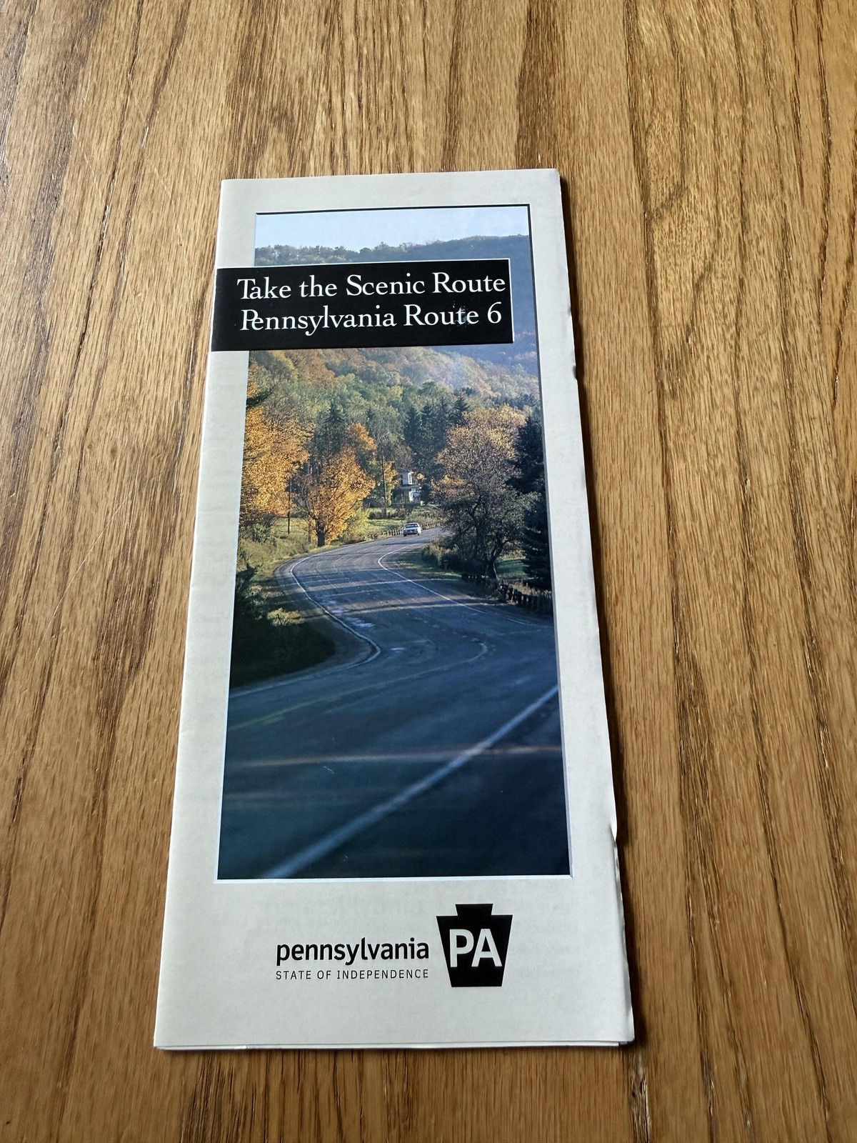 Pennsylvania Route 6 Take The Scenic Route Travel Brochure Map Fold-Out PA USA