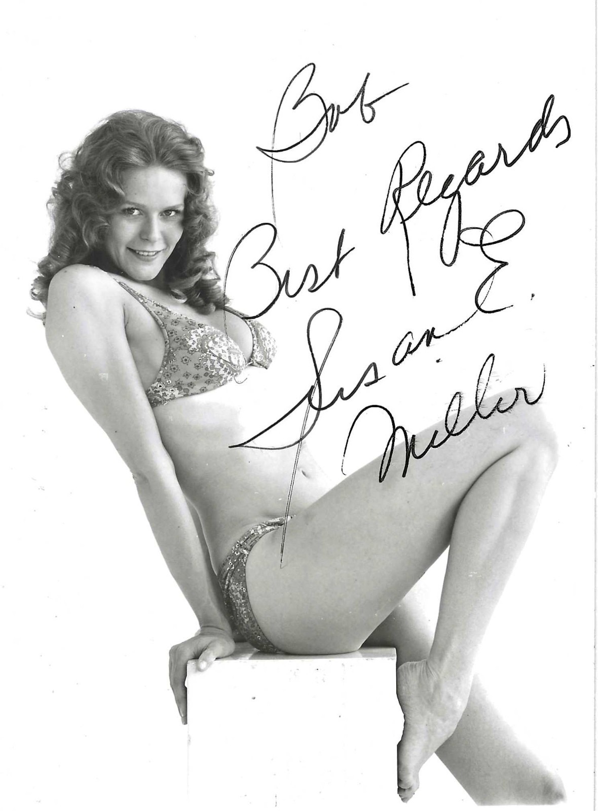 VINTAGE Susan Miller Signed Promo Photograph Playboy Playmate September 1972