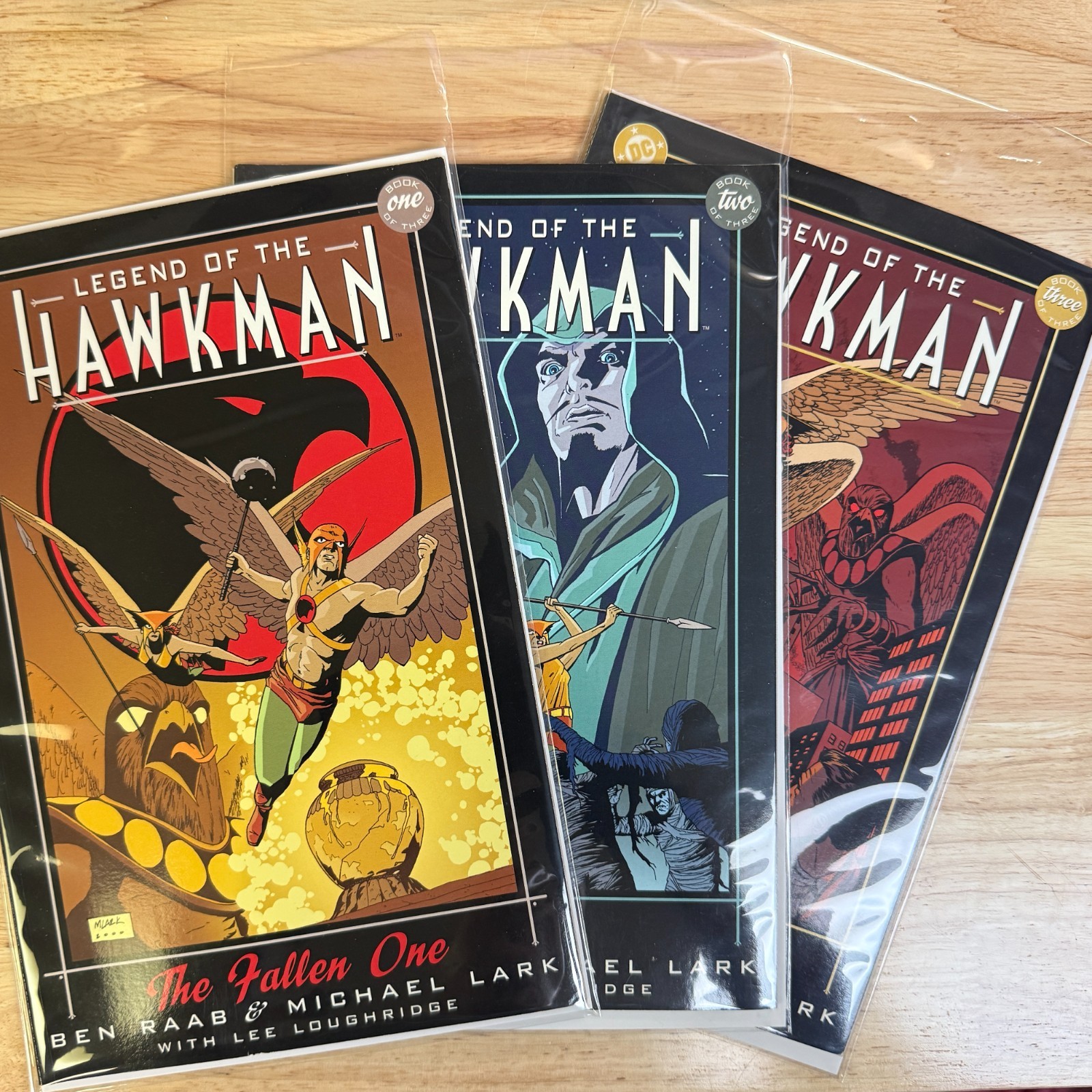 Legend of the Hawkman #1-3 Complete Set 2000 DC Raab Lark Prestige Hawkgirl
