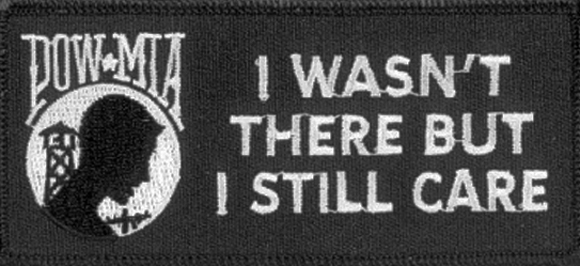 I STILL CARE POW MIA BIKER PATCH 4 INCH PATCH