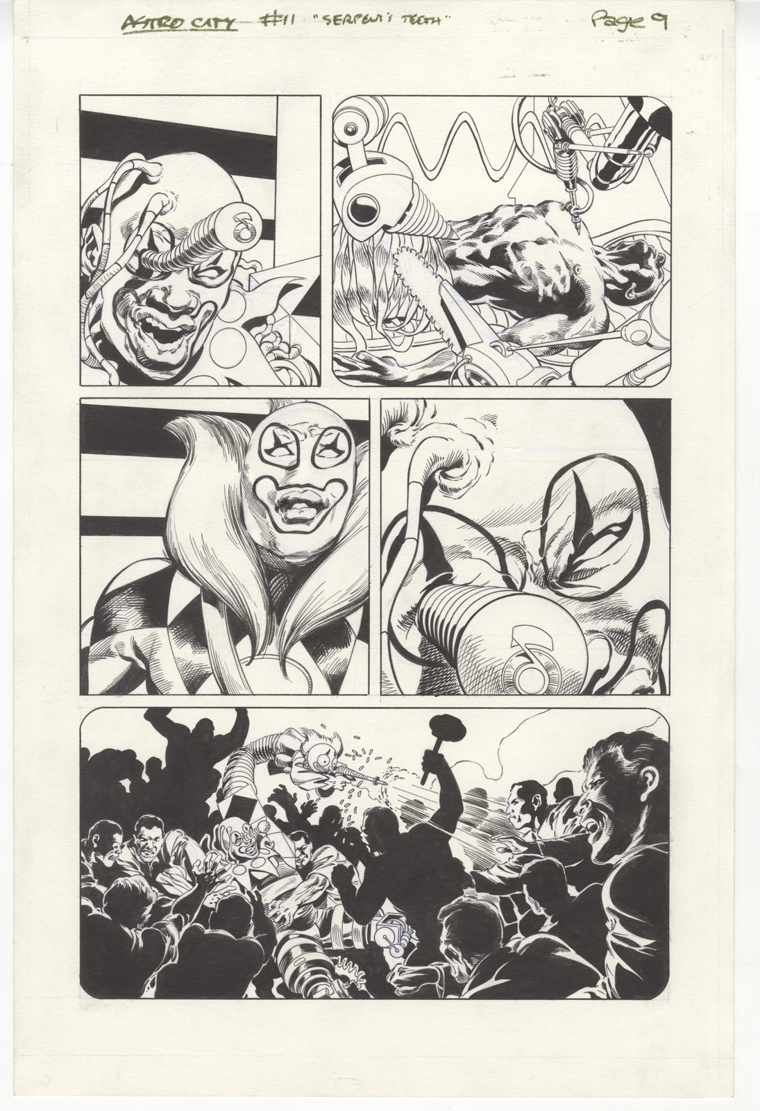 Kurt Busiek's Astro City #11 pg 9 Original Comic Art by Brent Anderson (Vol. 1 1