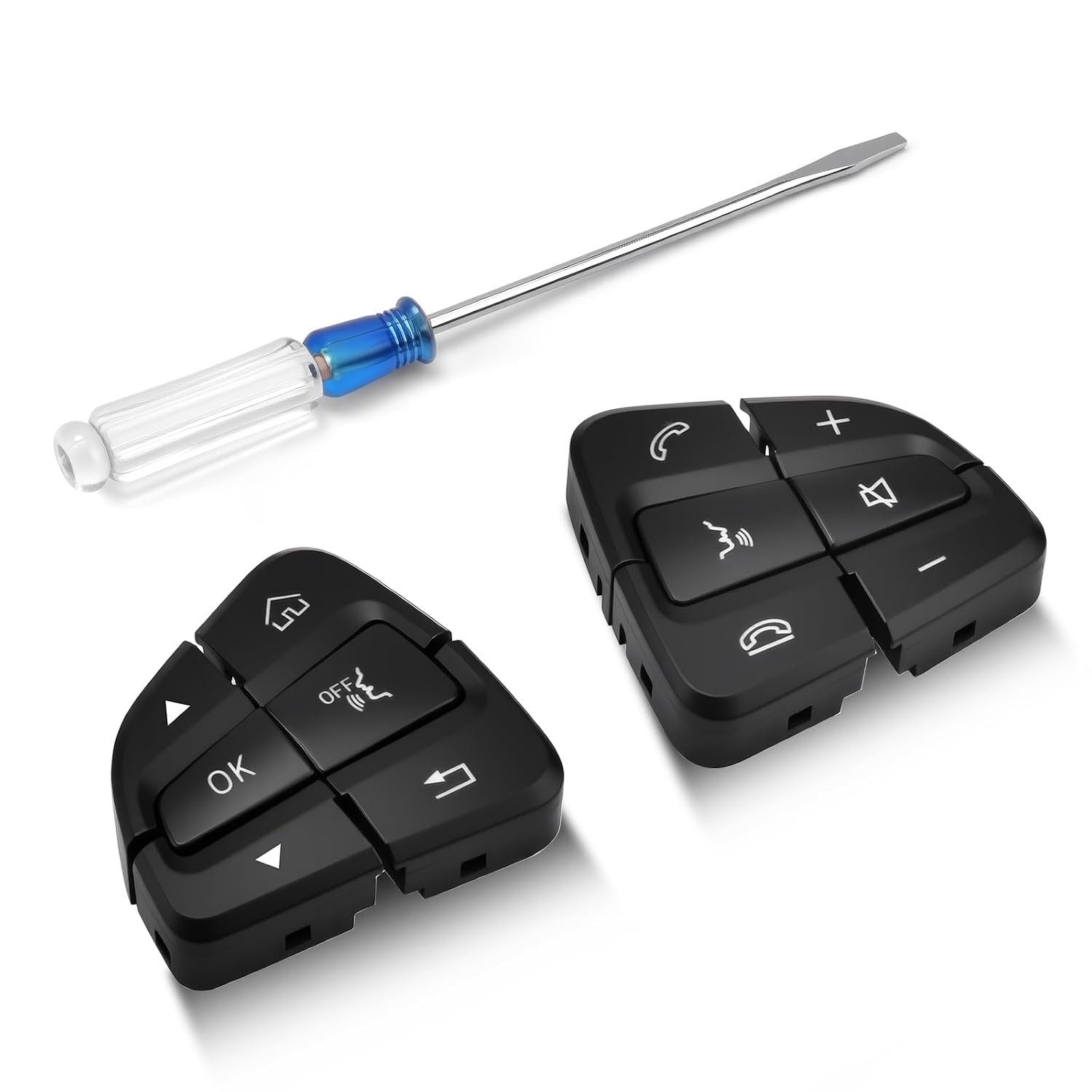 compatible 12Pcs Steering Wheel Buttons Fit for 2016-2018 C250 C300 C350 2017-20