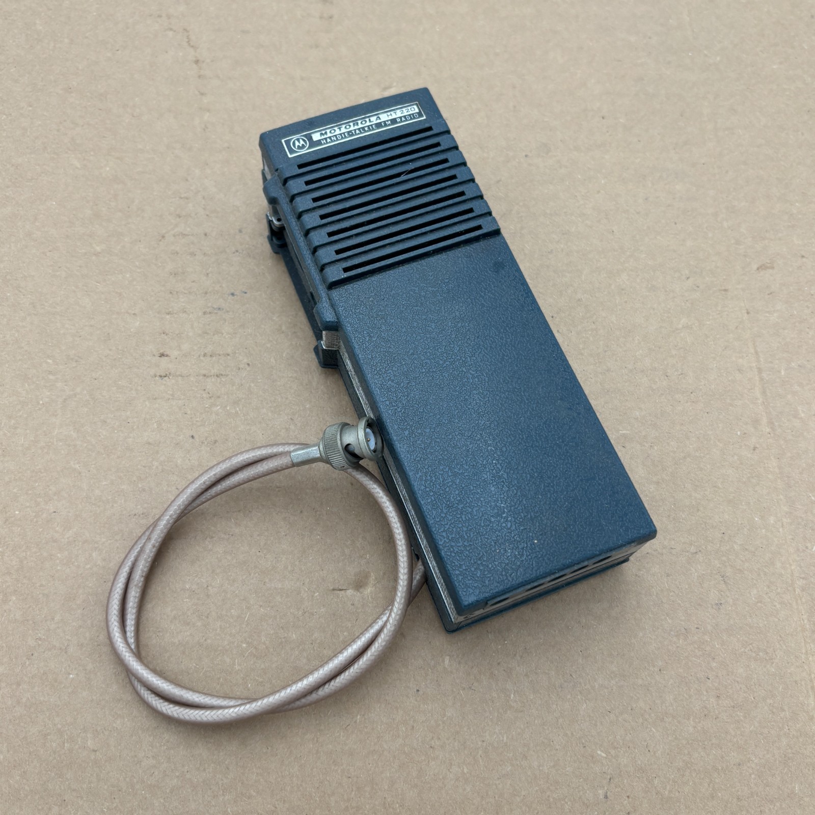 Vintage Motorola HT220 Radio NO Antenna PARTS ONLY Custom Wire Insert NEAT