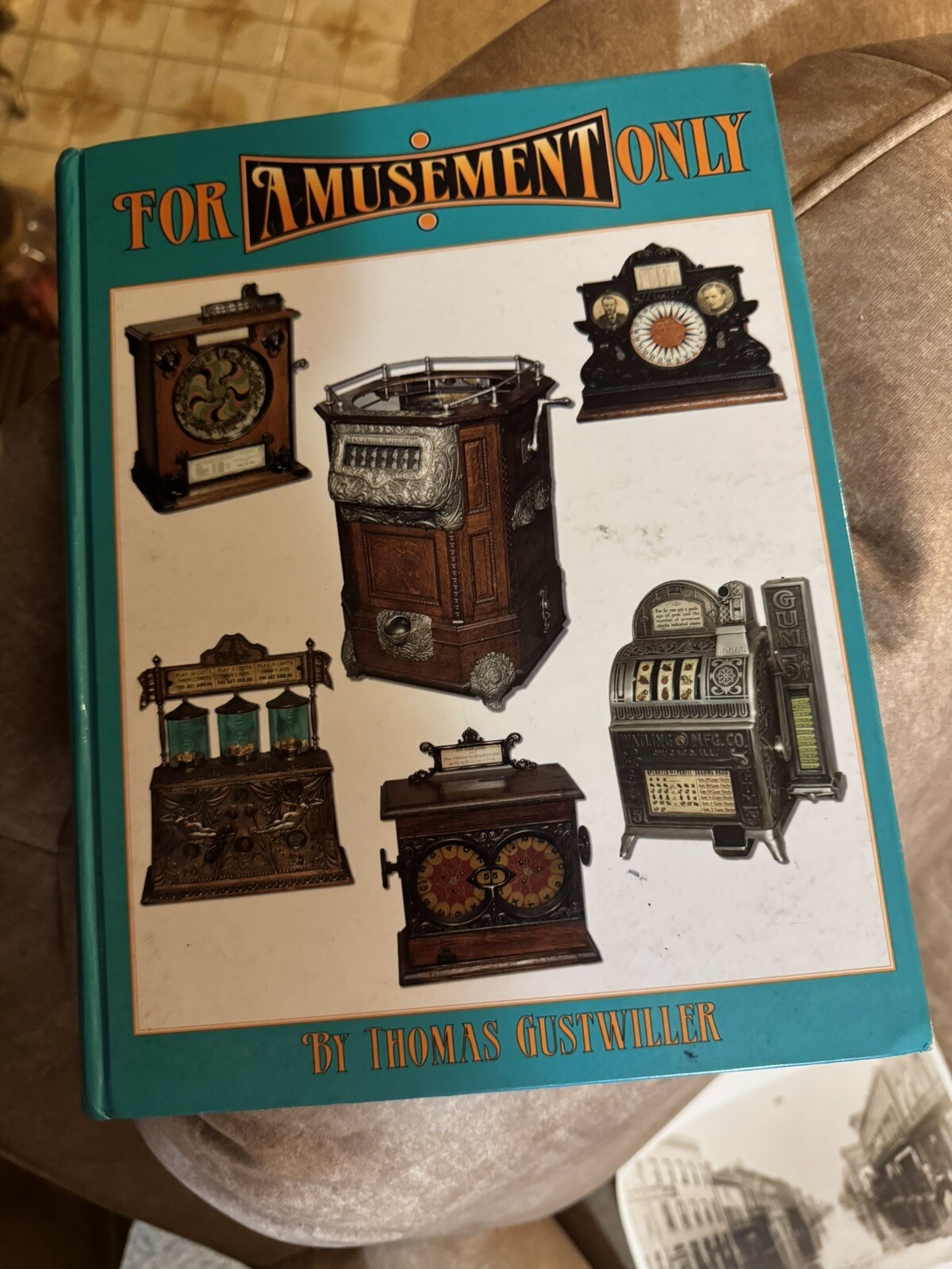 Slot machine and trade stimulator book