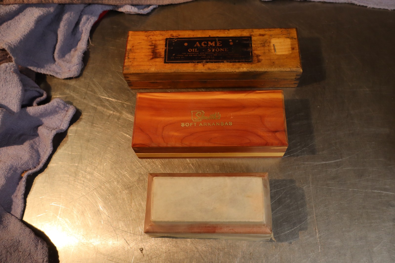 Vintage Smiths ACME Sharpening Stones NOS