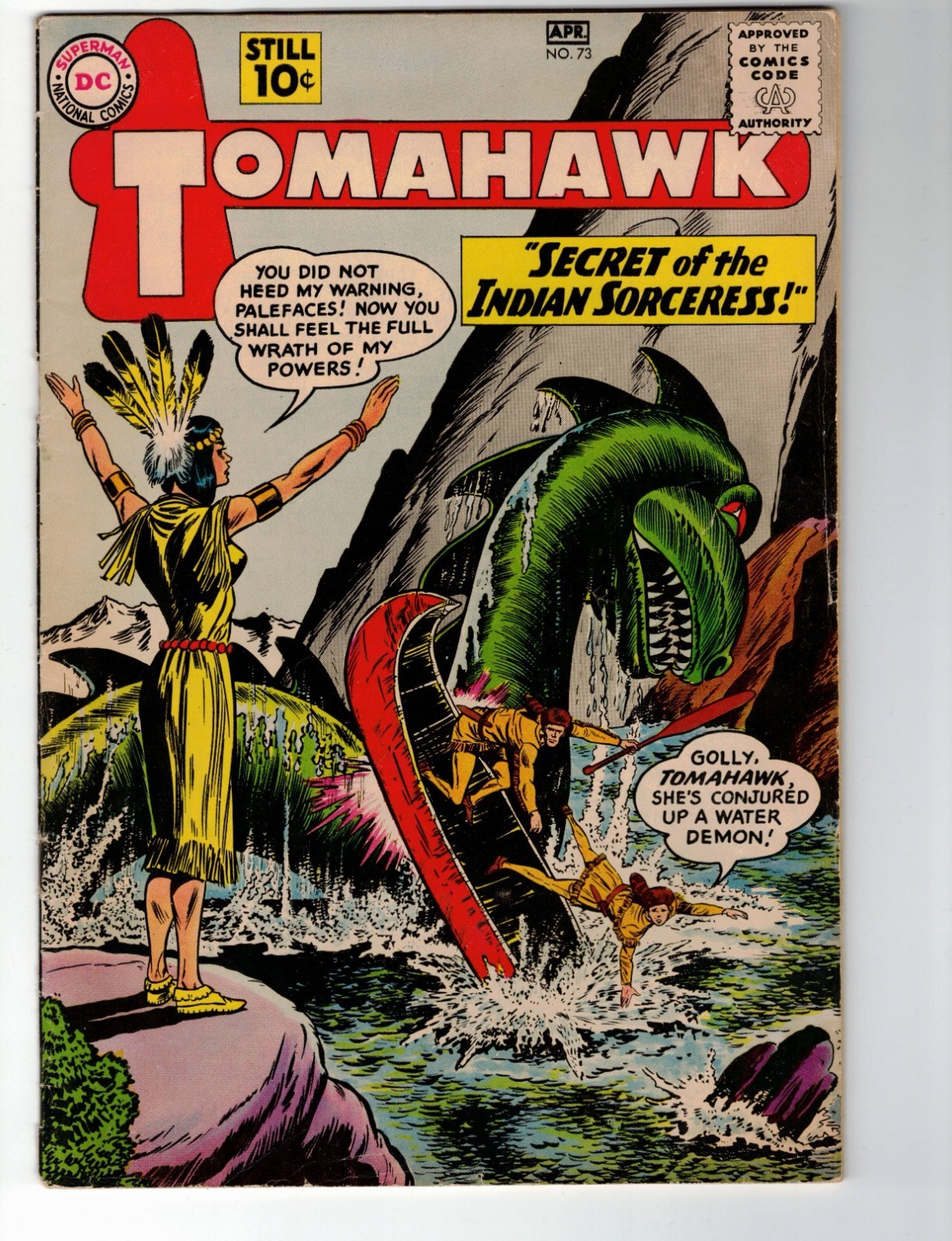 1961 DC  Tomahawk #73 Comic Book complete great condition for the age Silver Age
