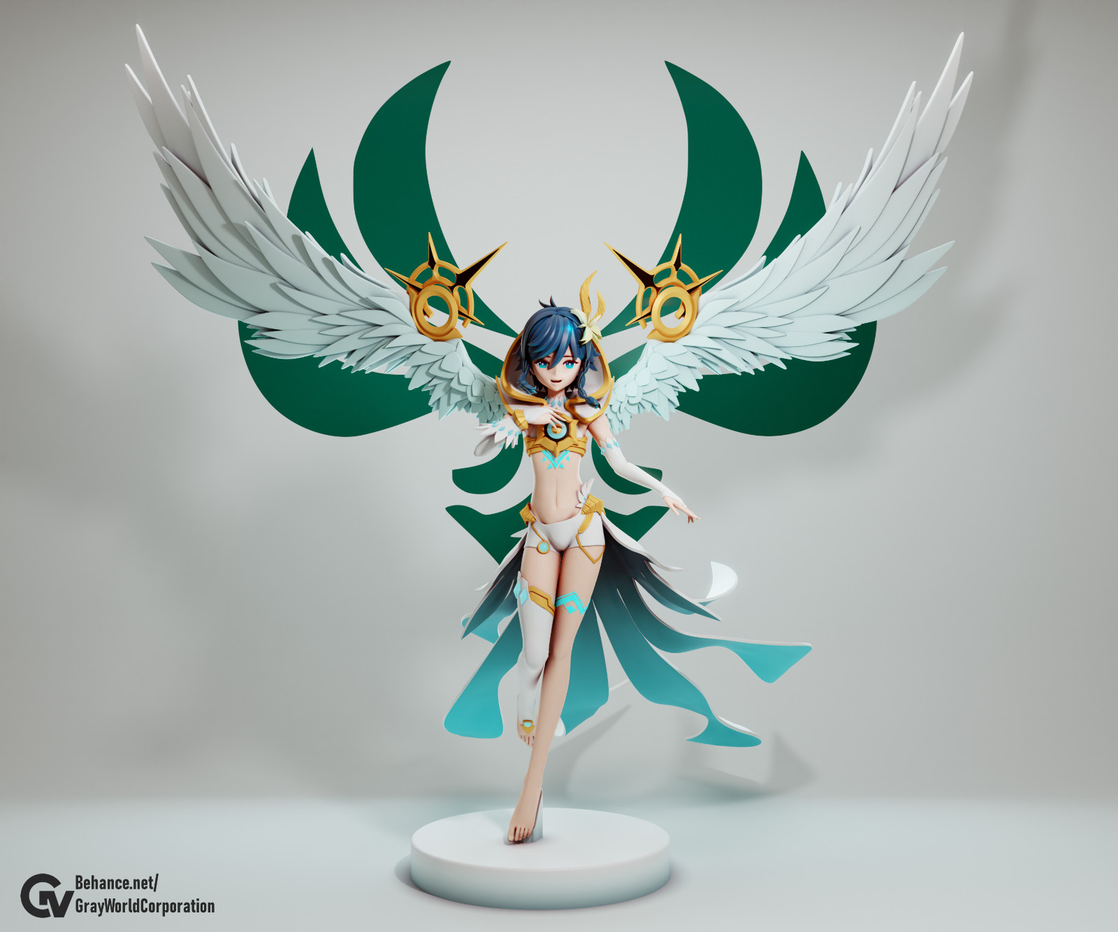 Genshin Impact Venti God Mode Hand Painted Figure or Unpainted Kit