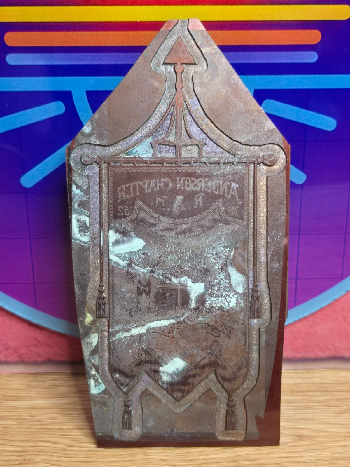 1896 Vintage Masonic Printing Plate & Cover Lot Anderson Indiana York Rite RAM 1896 Vintage Masonic Printing Plate & Cover Lot Anderson Indiana York Rite RAM