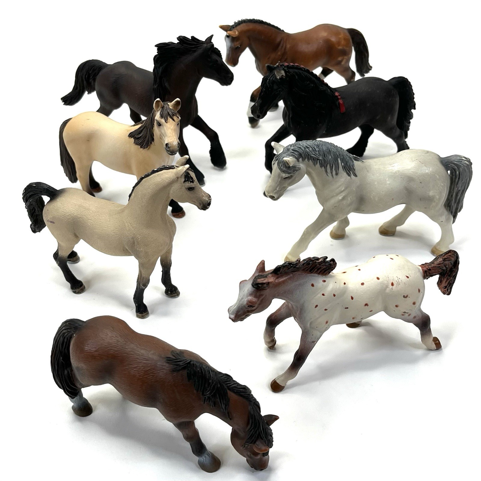 Schleich Horse Lot 8 Horses Mustang Friesian Mare Pony Hanoverian Lipizzaner Schleich Horse Lot 8 Horses Mustang Friesian Mare Pony Hanoverian Lipizzaner