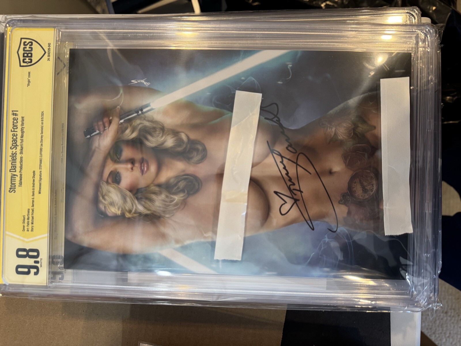 Stormy Daniels Space Force 1 Signed Shikarii CBCS 9.8 COA Trade 322/537 Stormy Daniels Space Force 1 Signed Shikarii CBCS 9.8 COA Trade 322/537