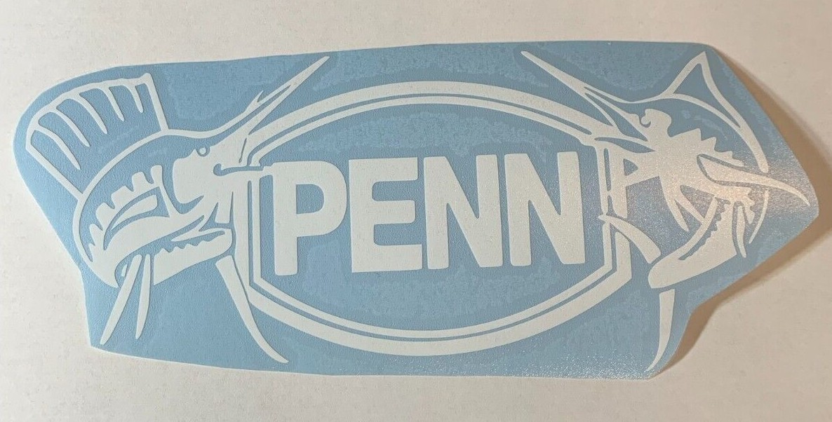 Penn Reels #3 Logo Die Cut Vinyl Decal High Quality Outdoor Sticker Fishing Rods