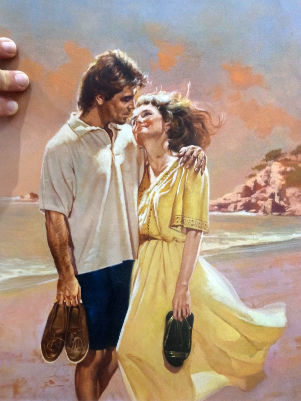 ILLUSTRATION ART by Enric Torres Prat - ORIGINAL ROMANCE PAPERBACK COVER in OILS