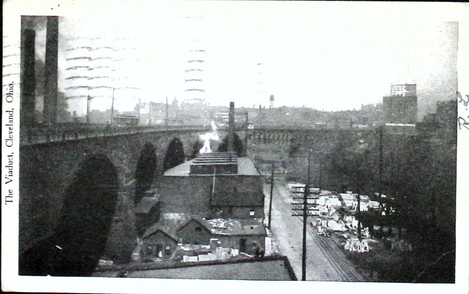 Cleveland Ohio The Viaduct Postcard 1905 Industrial Scene Cleveland Ohio The Viaduct Postcard 1905 Industrial Scene